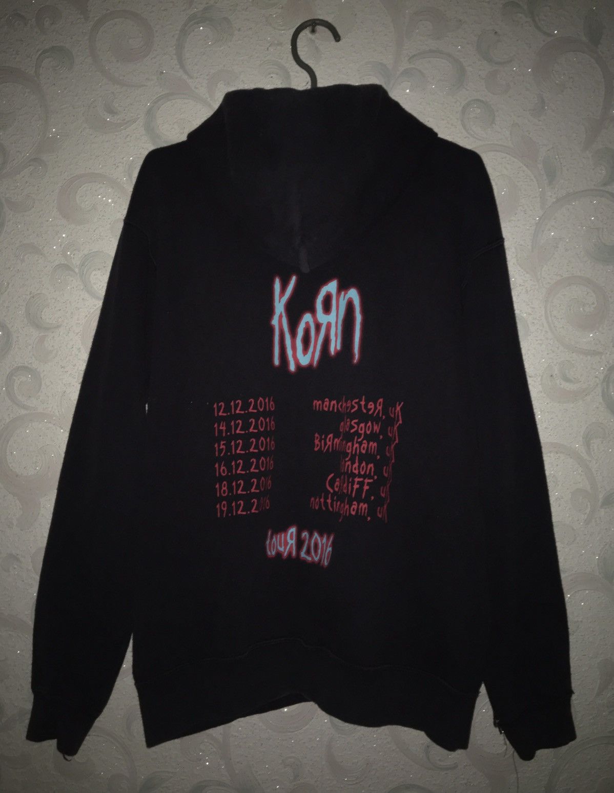 Band Tees KOЯN DISTRESSED 2016 TOUR HOODIE Size US M / EU 48-50 / 2 - 5 Thumbnail