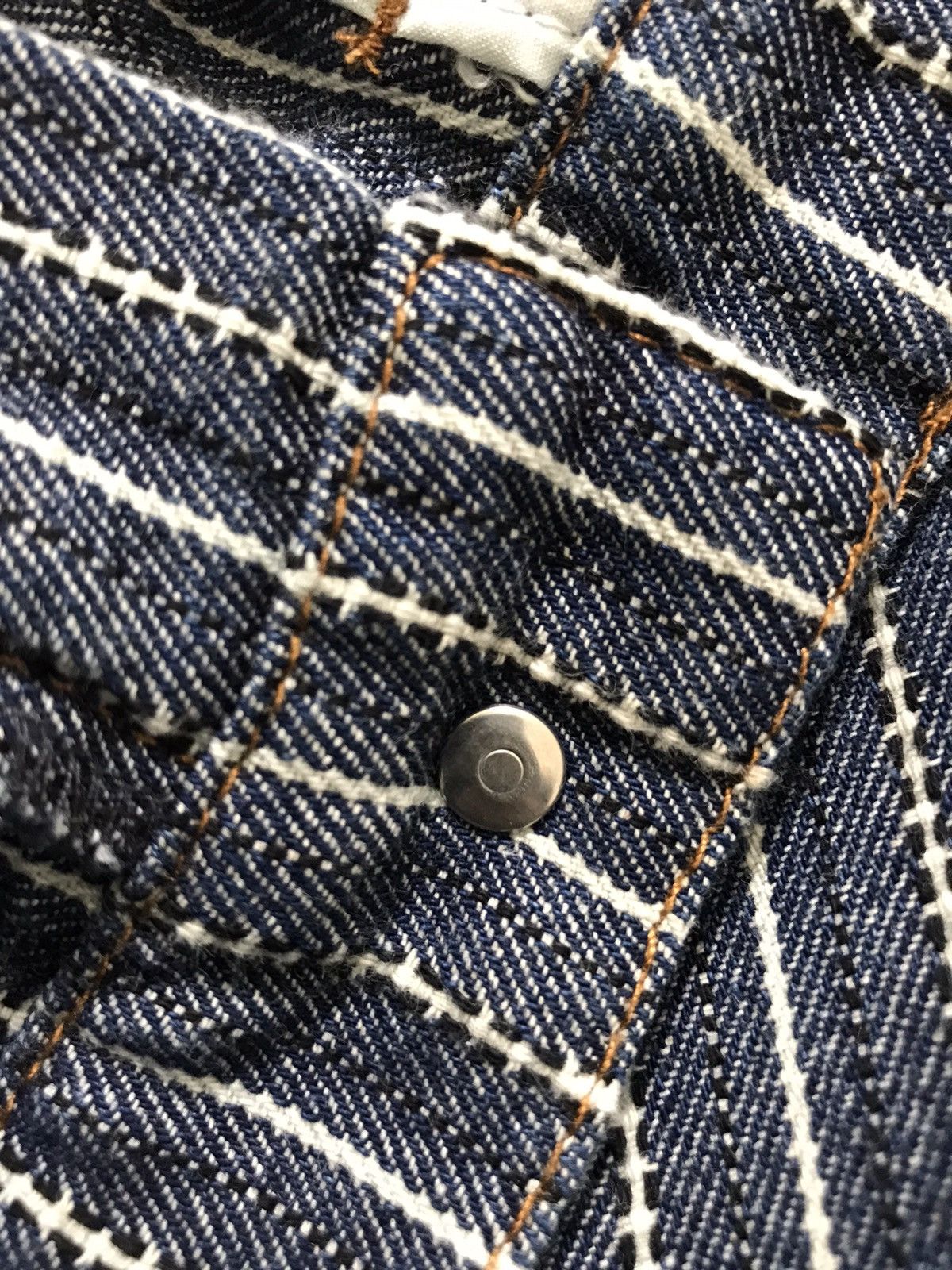 Ne-Net Ne-net Issey Miyake Curve Stripes Denim Jeans Size US 31 - 13 Thumbnail