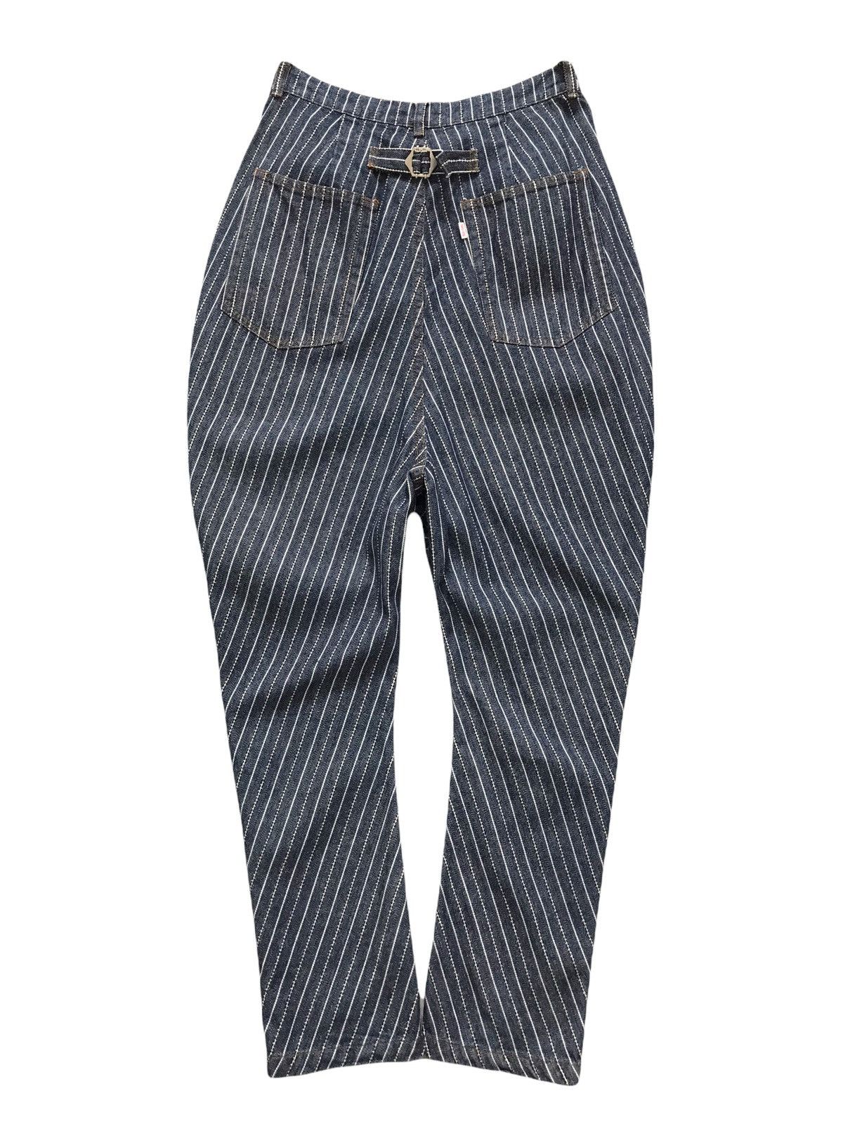 Ne-Net Ne-net Issey Miyake Curve Stripes Denim Jeans Size US 31 - 5 Thumbnail