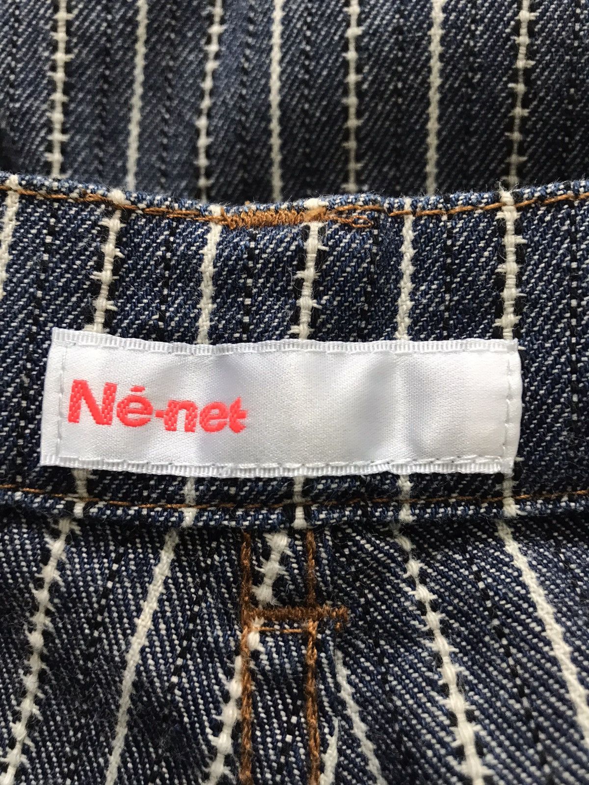 Ne-Net Ne-net Issey Miyake Curve Stripes Denim Jeans Size US 31 - 12 Thumbnail