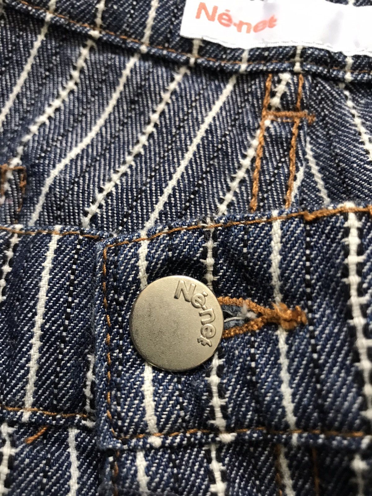 Ne-Net Ne-net Issey Miyake Curve Stripes Denim Jeans Size US 31 - 16 Thumbnail