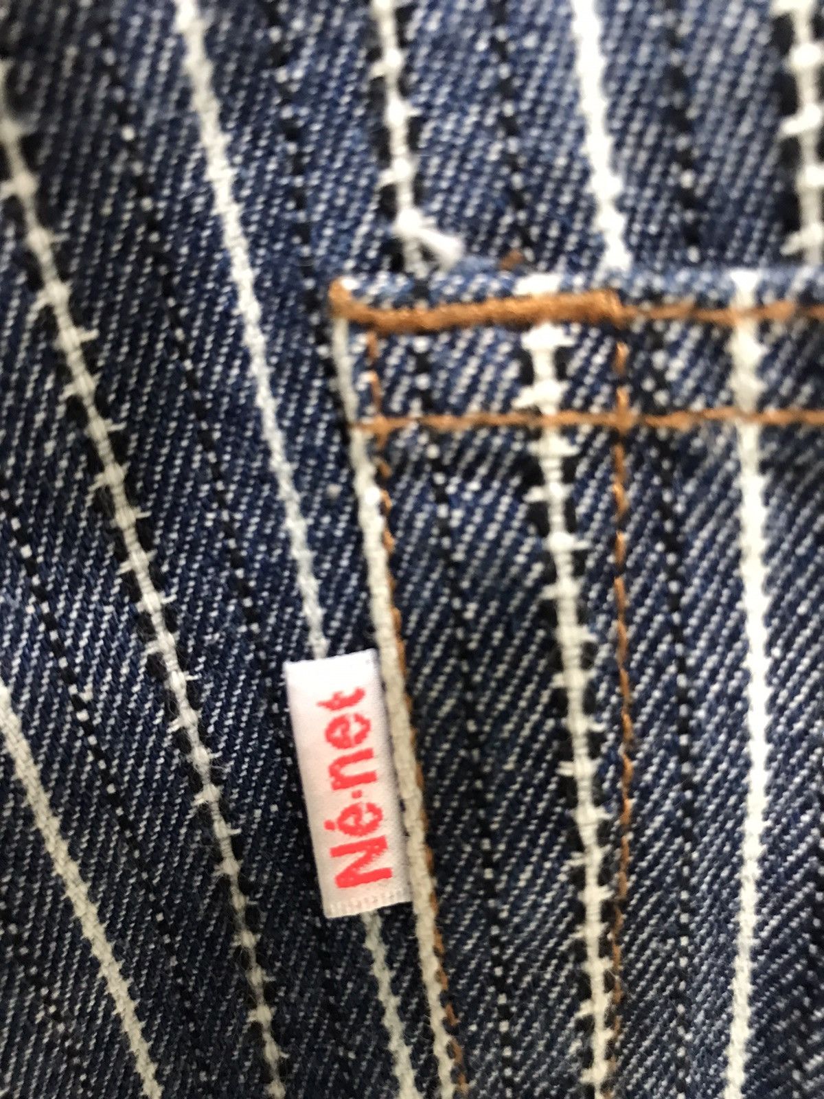 Ne-Net Ne-net Issey Miyake Curve Stripes Denim Jeans Size US 31 - 11 Thumbnail