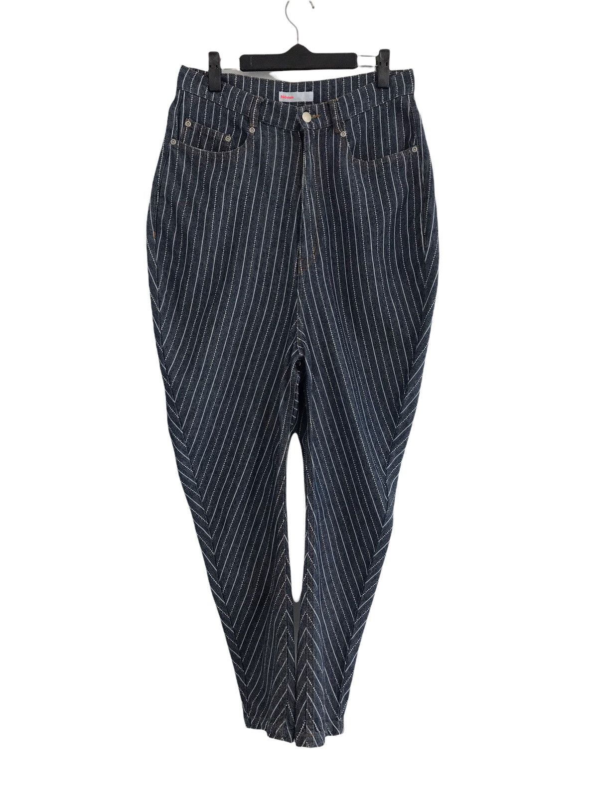 Ne-Net Ne-net Issey Miyake Curve Stripes Denim Jeans Size US 31 - 1 Thumbnail