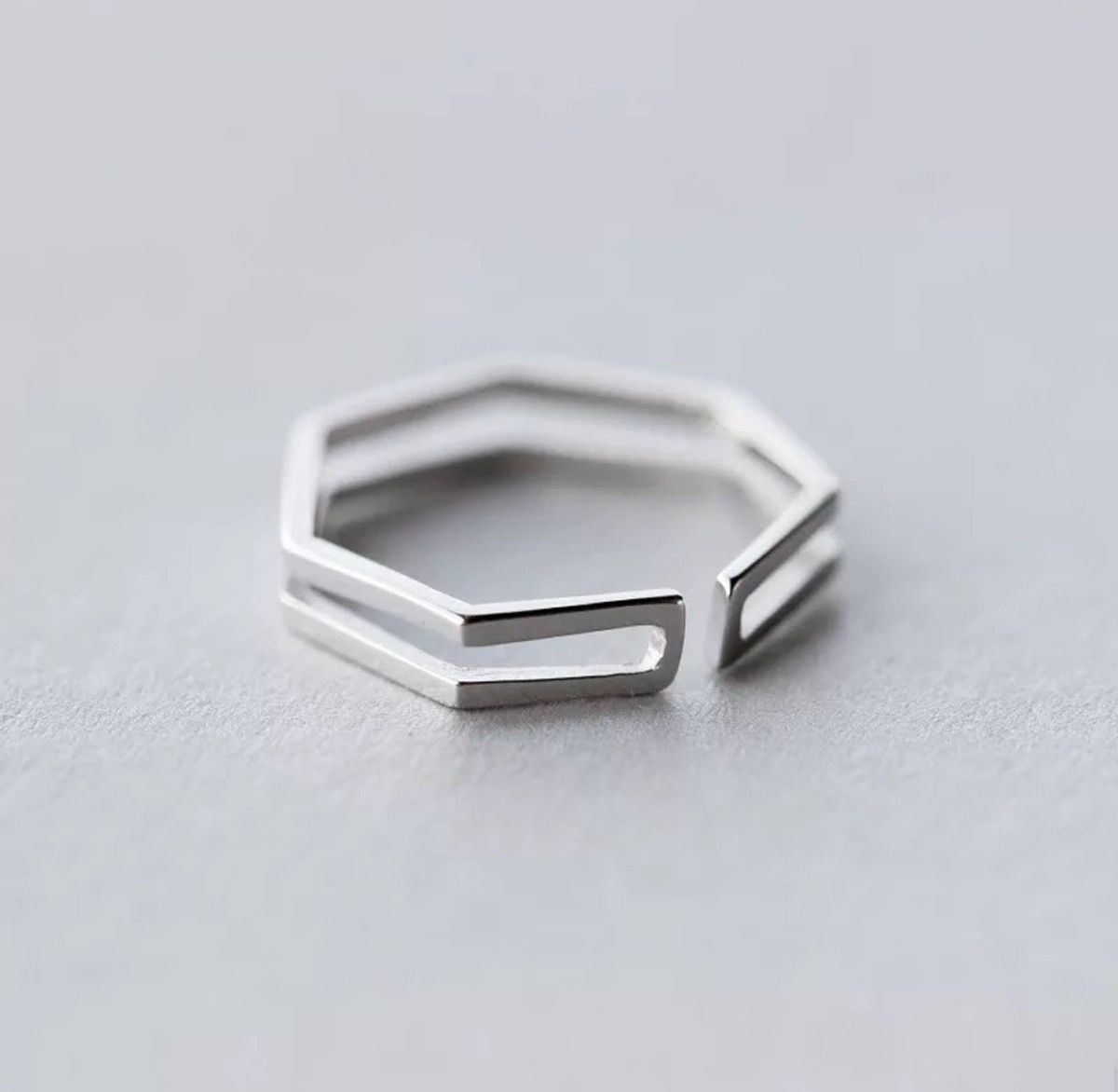 Jewelry Angles Modern Punk Art Psychedelic Ring Size ONE SIZE - 2 Thumbnail