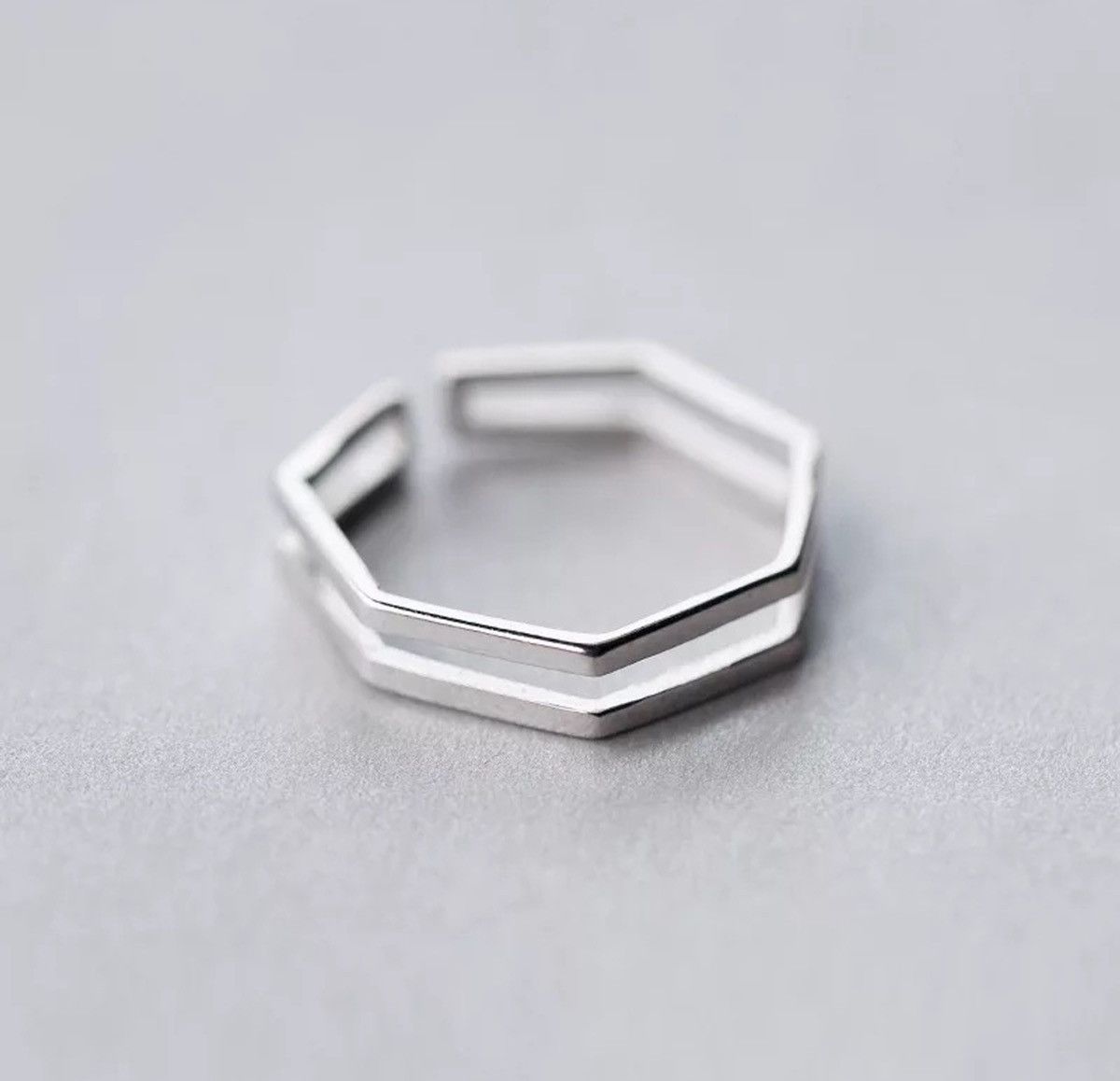 Jewelry Angles Modern Punk Art Psychedelic Ring Size ONE SIZE - 1 Thumbnail