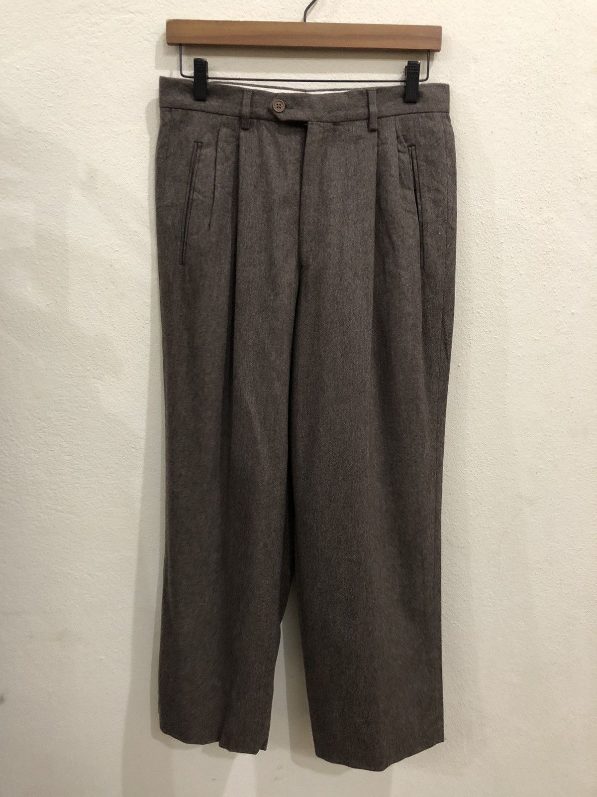 Armani Armani Collezioni Wool Casual Pant Size US 29 - 2 Thumbnail