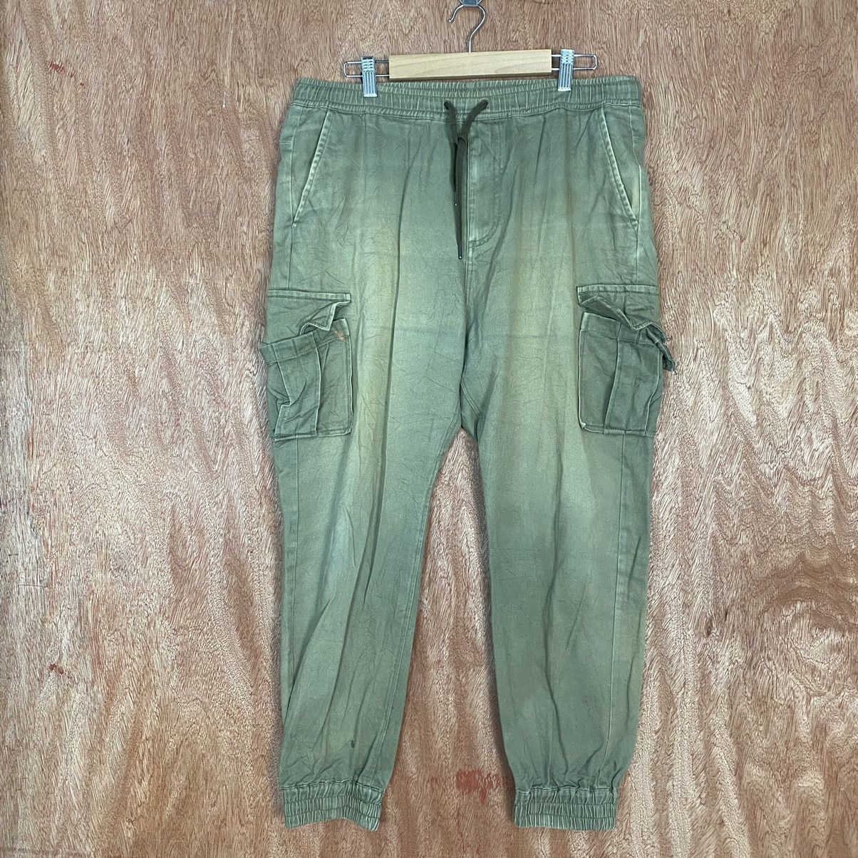 BASE CONTROL D Base Control Green Multipocket Cargo Pants #c764 Size US 31 - 1 Thumbnail
