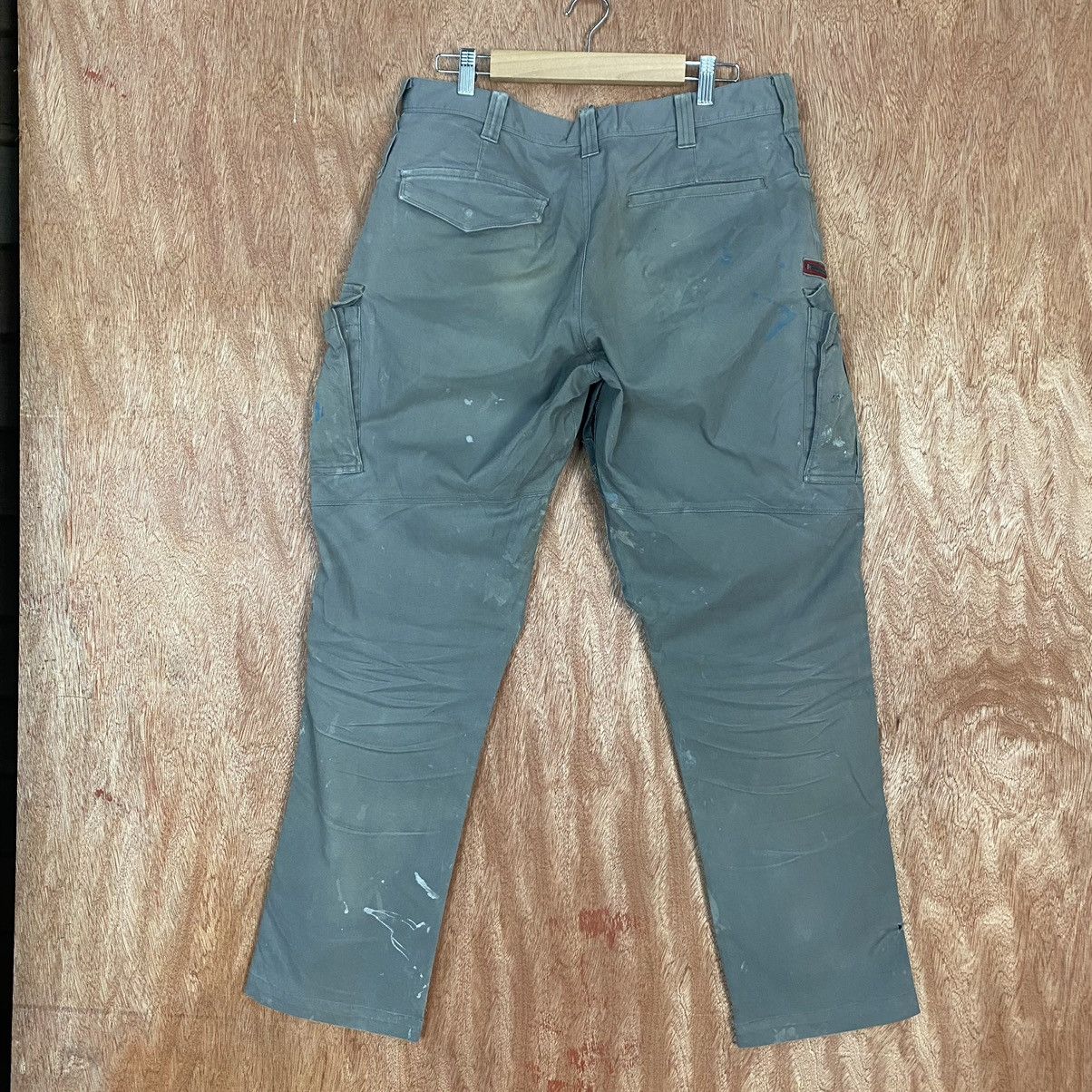 Japanese Brand Burtle Grey painter dirty Multipocket Cargo Pants #c766 Size US 32 / EU 48 - 13 Thumbnail