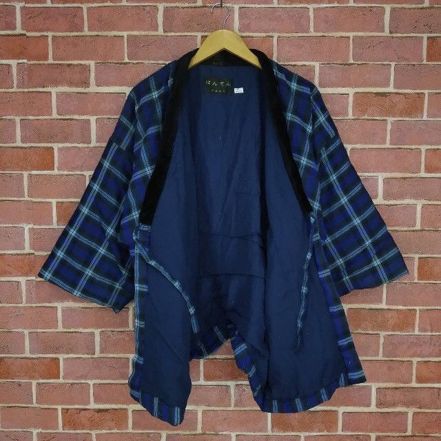 Japanese Brand Vintage Haori Kimono Blue Patchwork Design Double Pocket Size US M / EU 48-50 / 2 - 3 Thumbnail