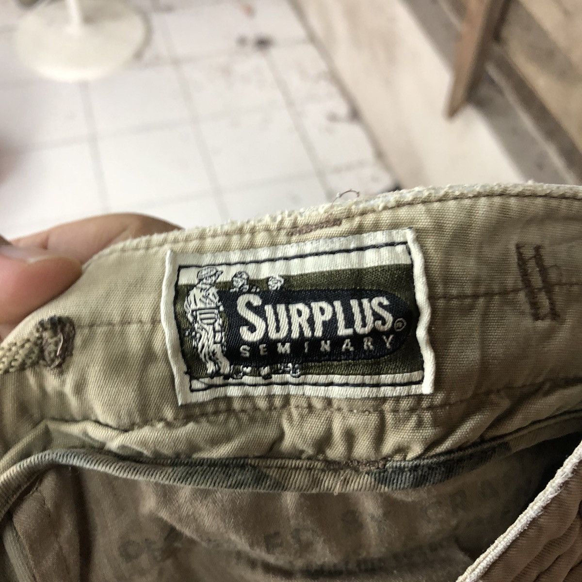 Surplus Research Surplus Brown faded multipocket Cargo Pants #4498 Size US 29 - 16 Thumbnail