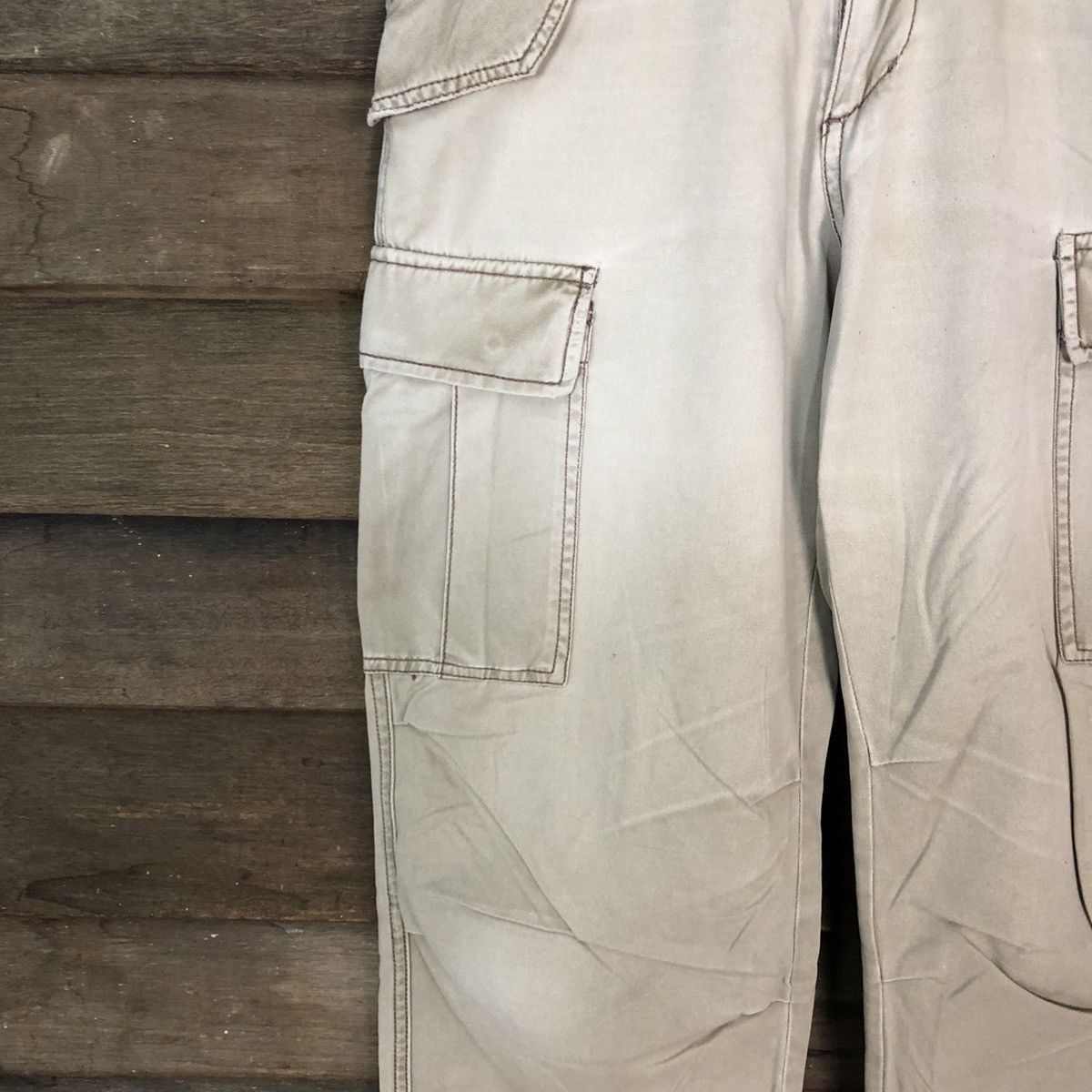Surplus Research Surplus Brown faded multipocket Cargo Pants #4498 Size US 29 - 6 Thumbnail