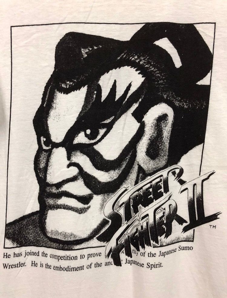 Anime × Cartoon Network × Vintage Vintage 90s Rare Street Fighter Video Game By Capcom Shirt Size US M / EU 48-50 / 2 - 2 Thumbnail