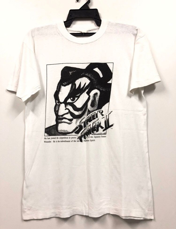 Anime × Cartoon Network × Vintage Vintage 90s Rare Street Fighter Video Game By Capcom Shirt Size US M / EU 48-50 / 2 - 1 Thumbnail
