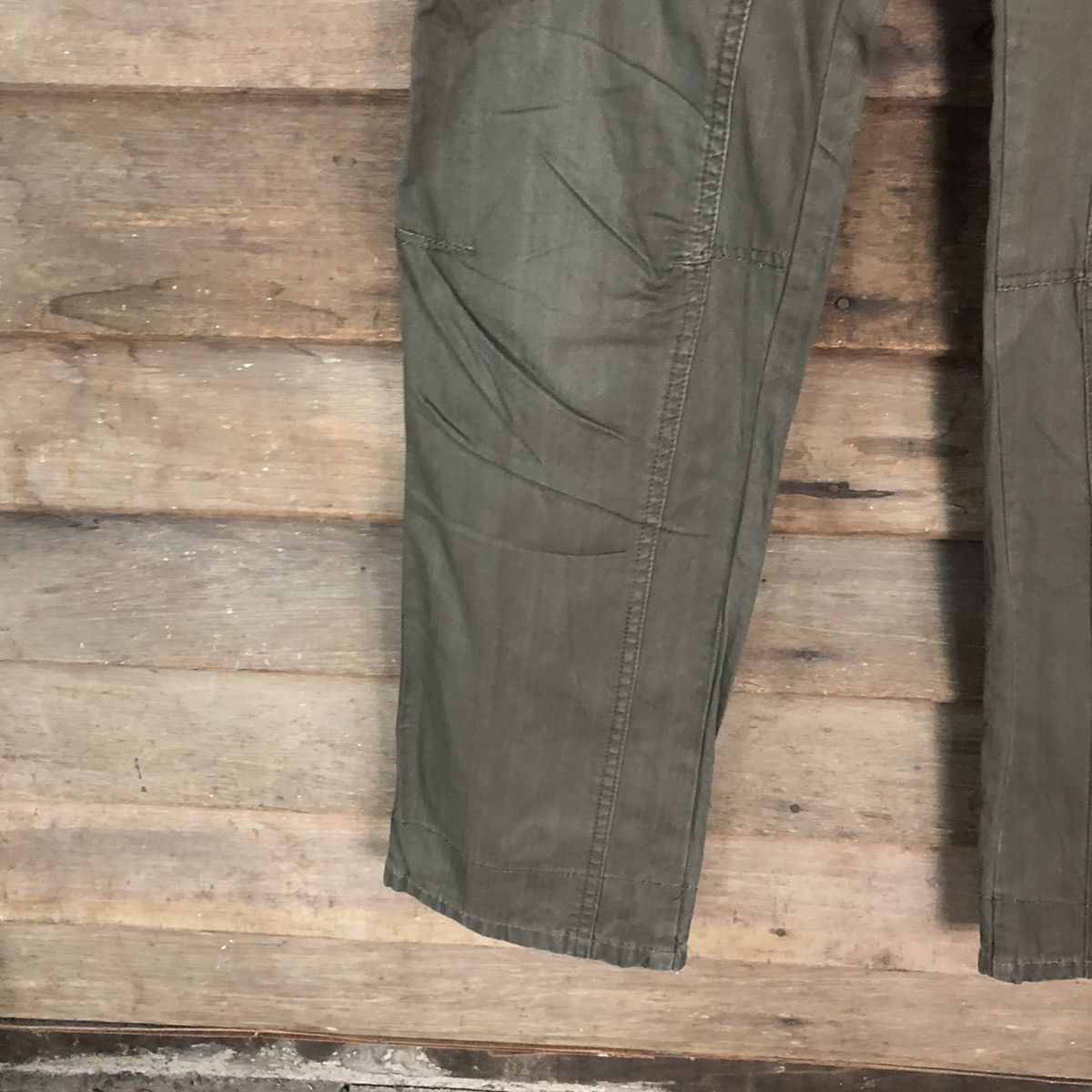 Japanese Brand Michel Klein Green multipocket tactical Cargo Pants #4995 Size US 32 / EU 48 - 8 Thumbnail