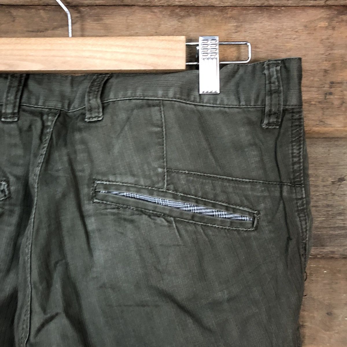 Japanese Brand Michel Klein Green multipocket tactical Cargo Pants #4995 Size US 32 / EU 48 - 15 Thumbnail