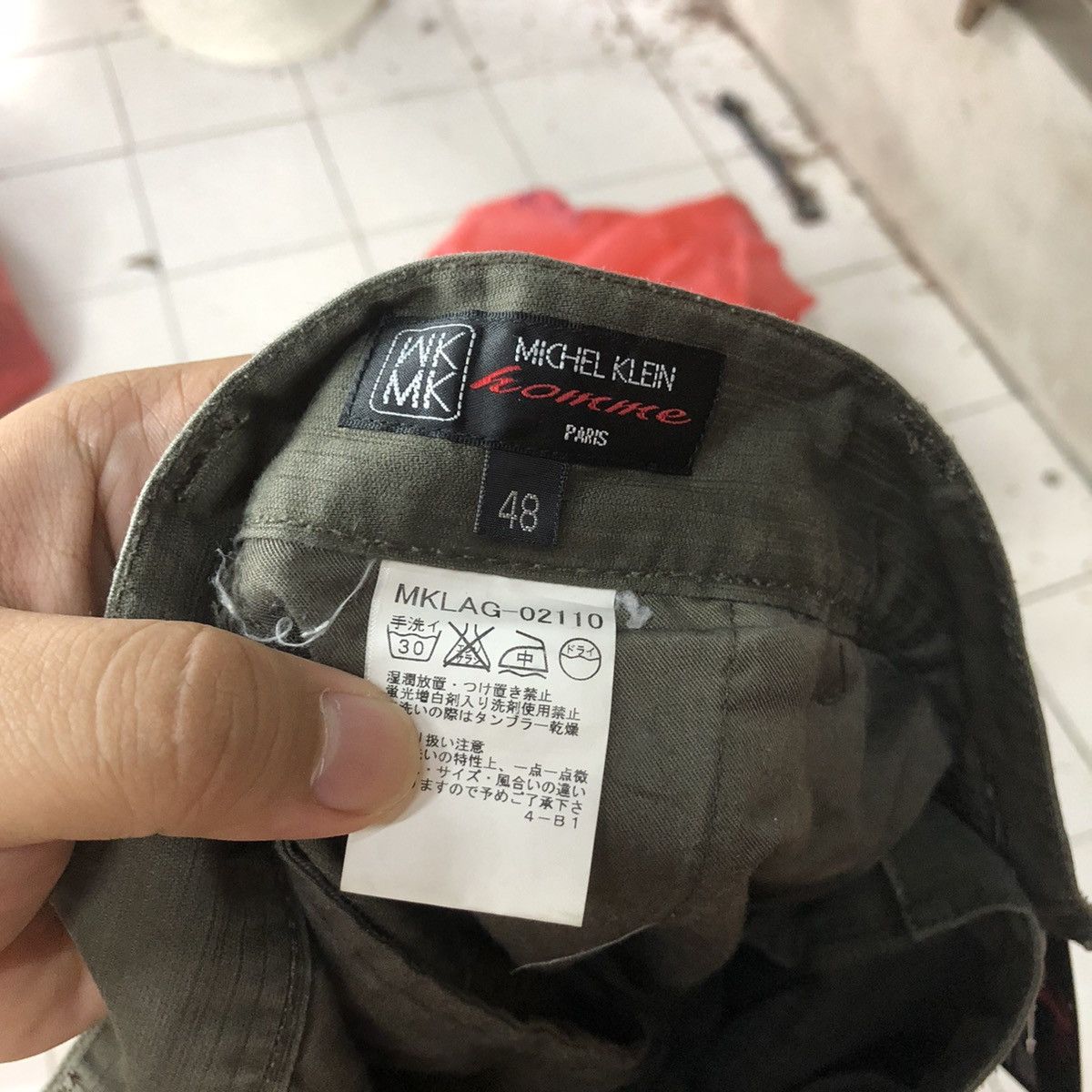 Japanese Brand Michel Klein Green multipocket tactical Cargo Pants #4995 Size US 32 / EU 48 - 16 Thumbnail