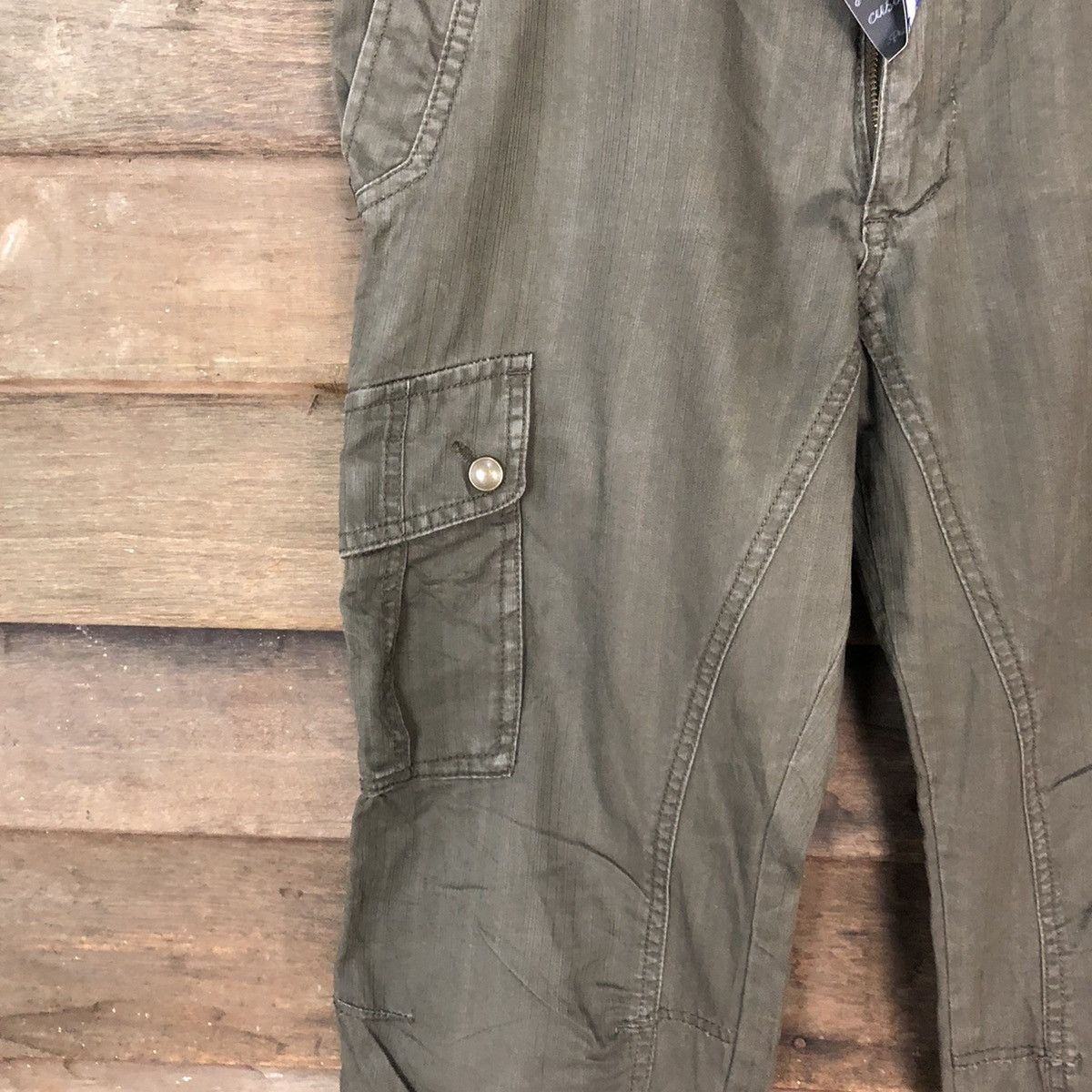 Japanese Brand Michel Klein Green multipocket tactical Cargo Pants #4995 Size US 32 / EU 48 - 6 Thumbnail