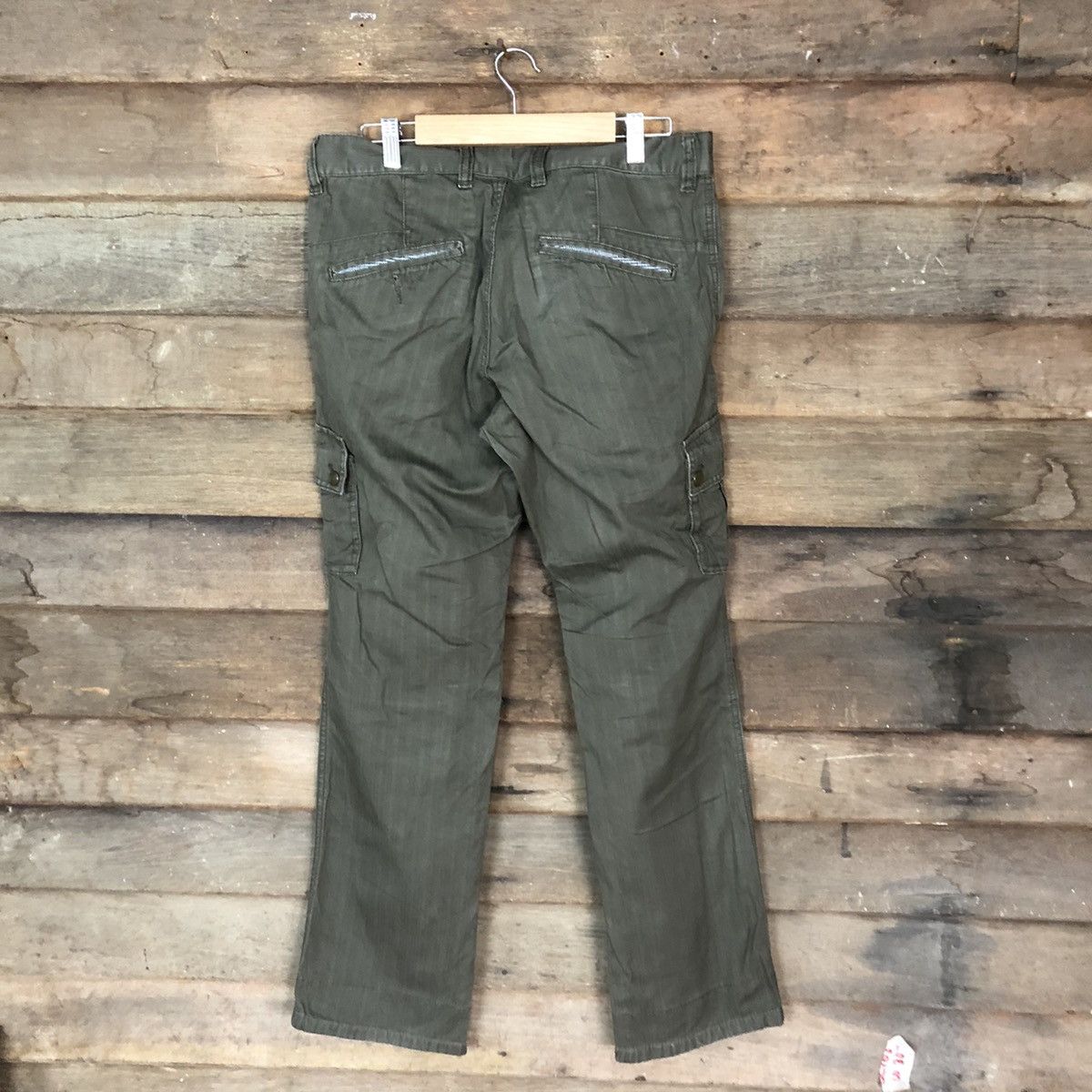 Japanese Brand Michel Klein Green multipocket tactical Cargo Pants #4995 Size US 32 / EU 48 - 11 Thumbnail