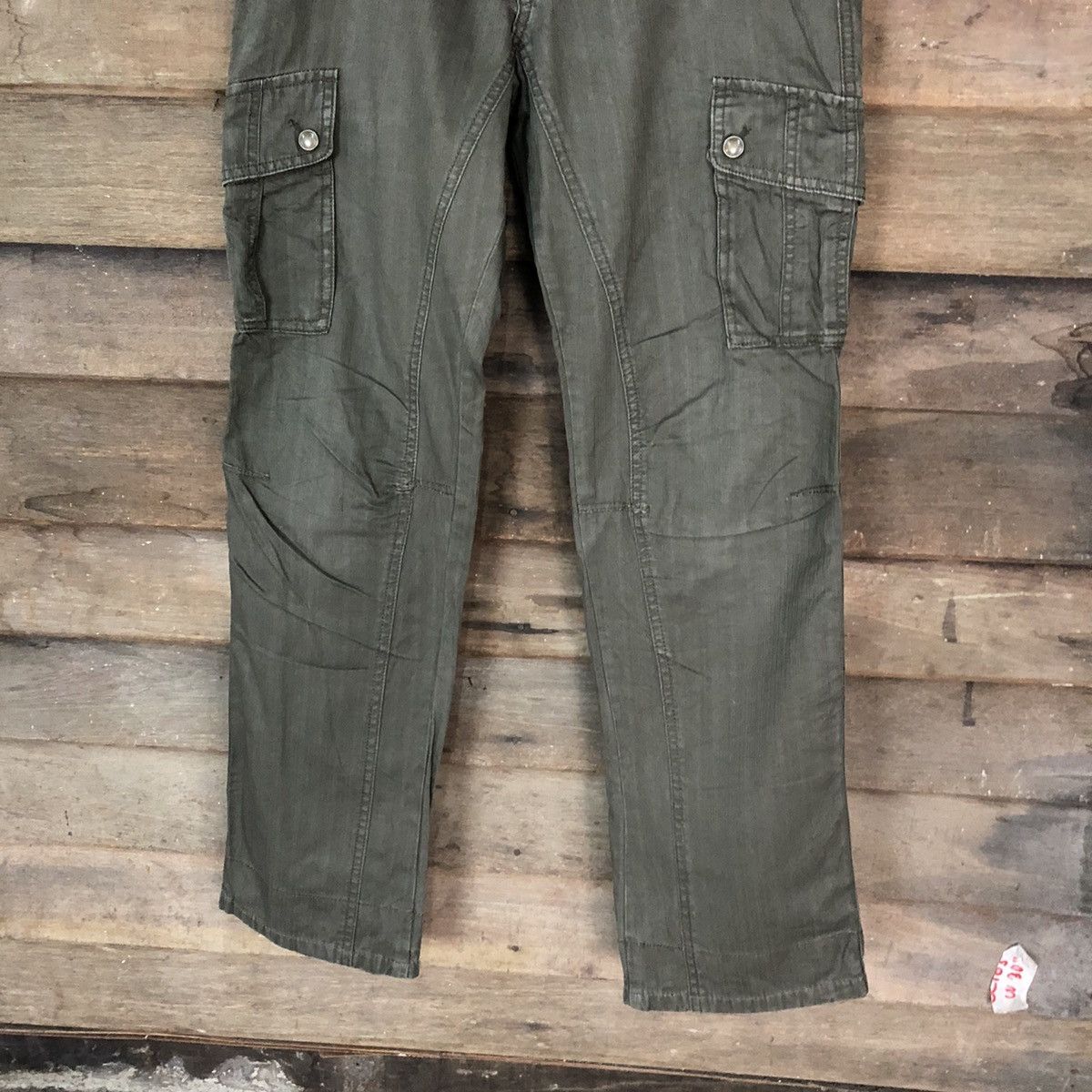 Japanese Brand Michel Klein Green multipocket tactical Cargo Pants #4995 Size US 32 / EU 48 - 3 Thumbnail
