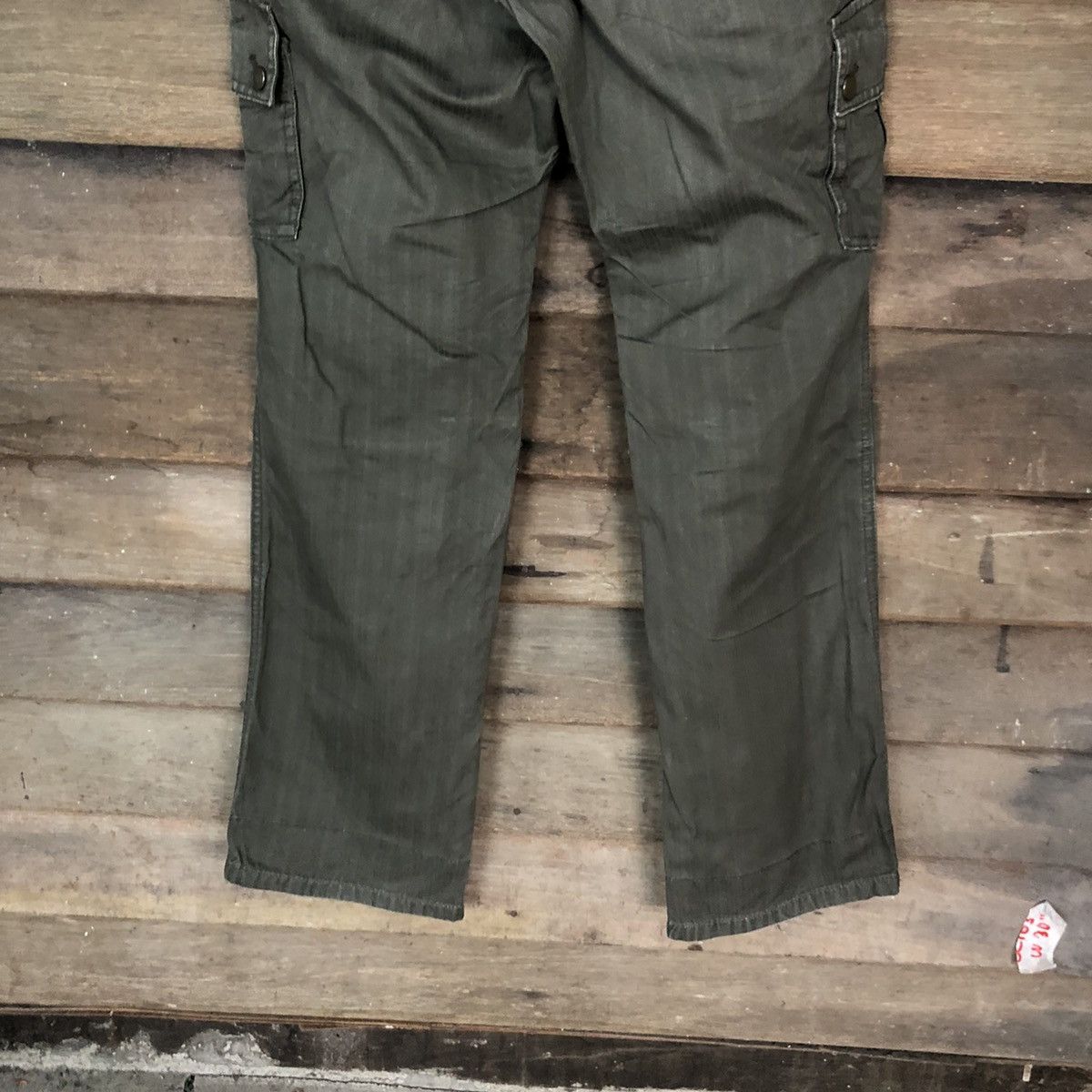 Japanese Brand Michel Klein Green multipocket tactical Cargo Pants #4995 Size US 32 / EU 48 - 13 Thumbnail