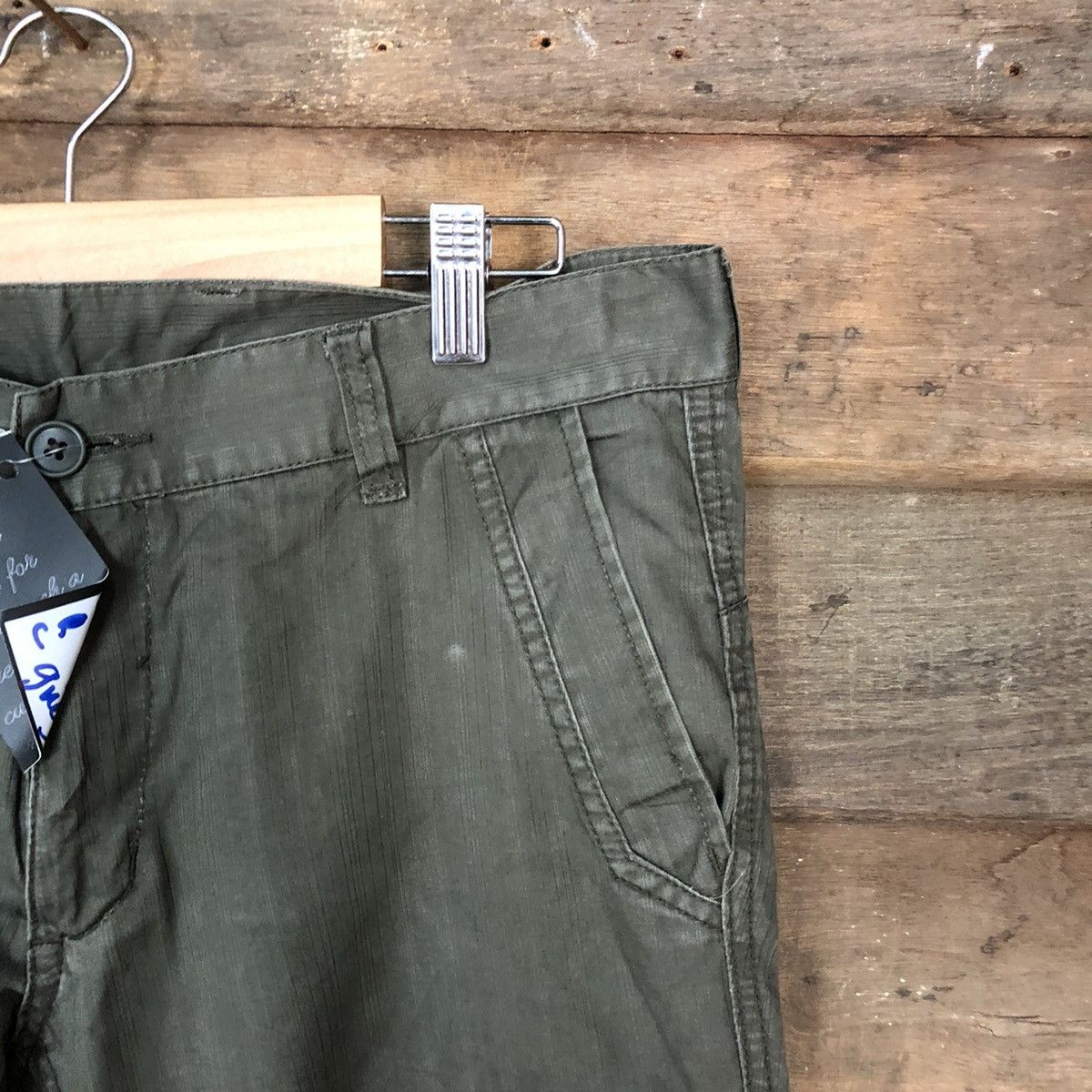 Japanese Brand Michel Klein Green multipocket tactical Cargo Pants #4995 Size US 32 / EU 48 - 5 Thumbnail
