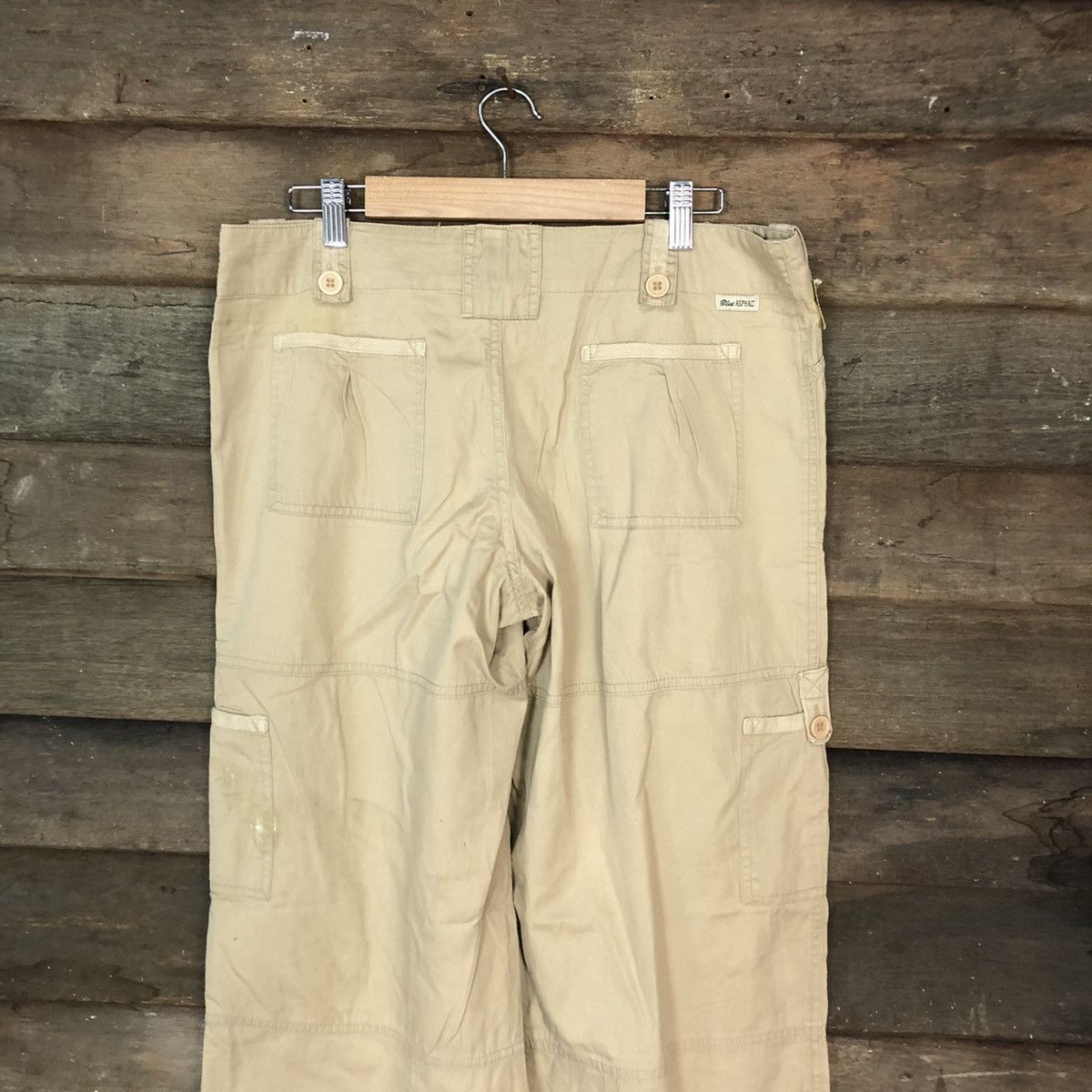 Japanese Brand DL Blue Asphatt Brown utility Cargo Pants #3342 Size 32" / US 10 / IT 46 - 12 Thumbnail