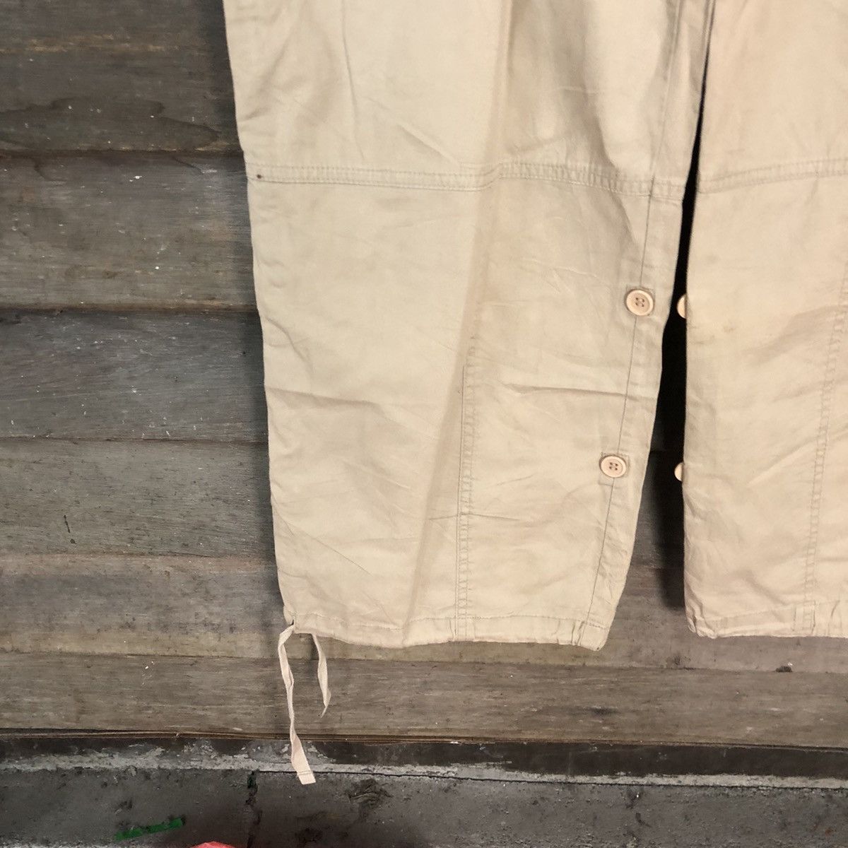 Japanese Brand DL Blue Asphatt Brown utility Cargo Pants #3342 Size 32" / US 10 / IT 46 - 8 Thumbnail