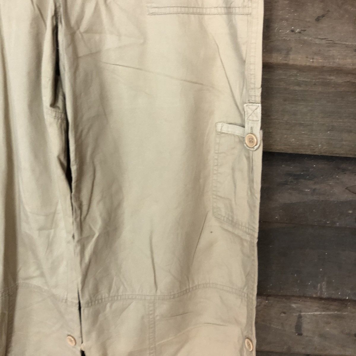 Japanese Brand DL Blue Asphatt Brown utility Cargo Pants #3342 Size 32" / US 10 / IT 46 - 7 Thumbnail