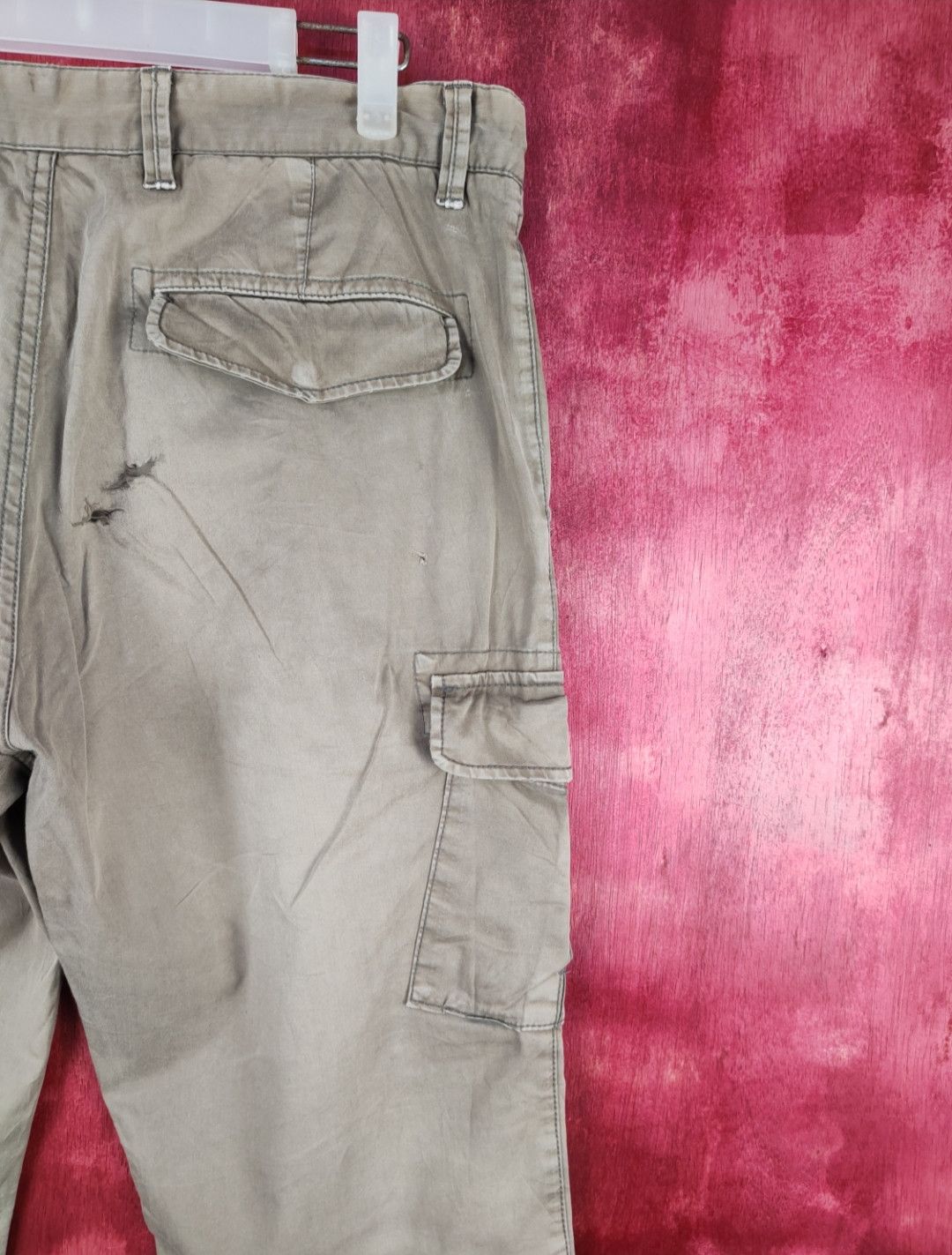 Japanese Brand × Uniqlo Uniqlo Brown Faded Multi Pocket Tactical Cargo Pants #S620 Size US 33 - 12 Thumbnail