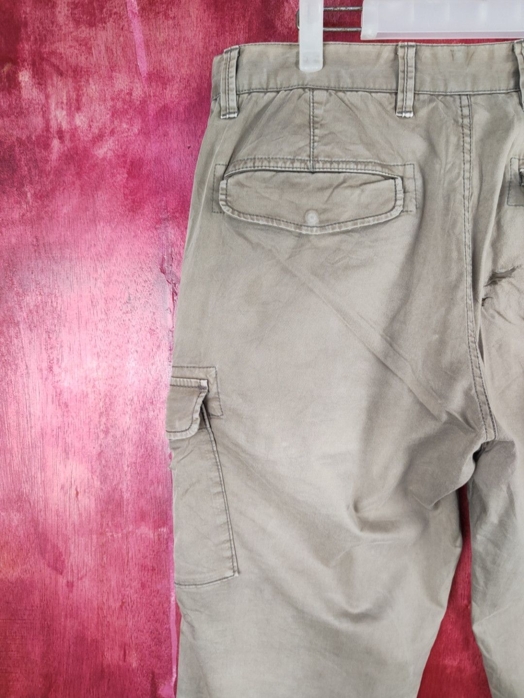 Japanese Brand × Uniqlo Uniqlo Brown Faded Multi Pocket Tactical Cargo Pants #S620 Size US 33 - 9 Thumbnail