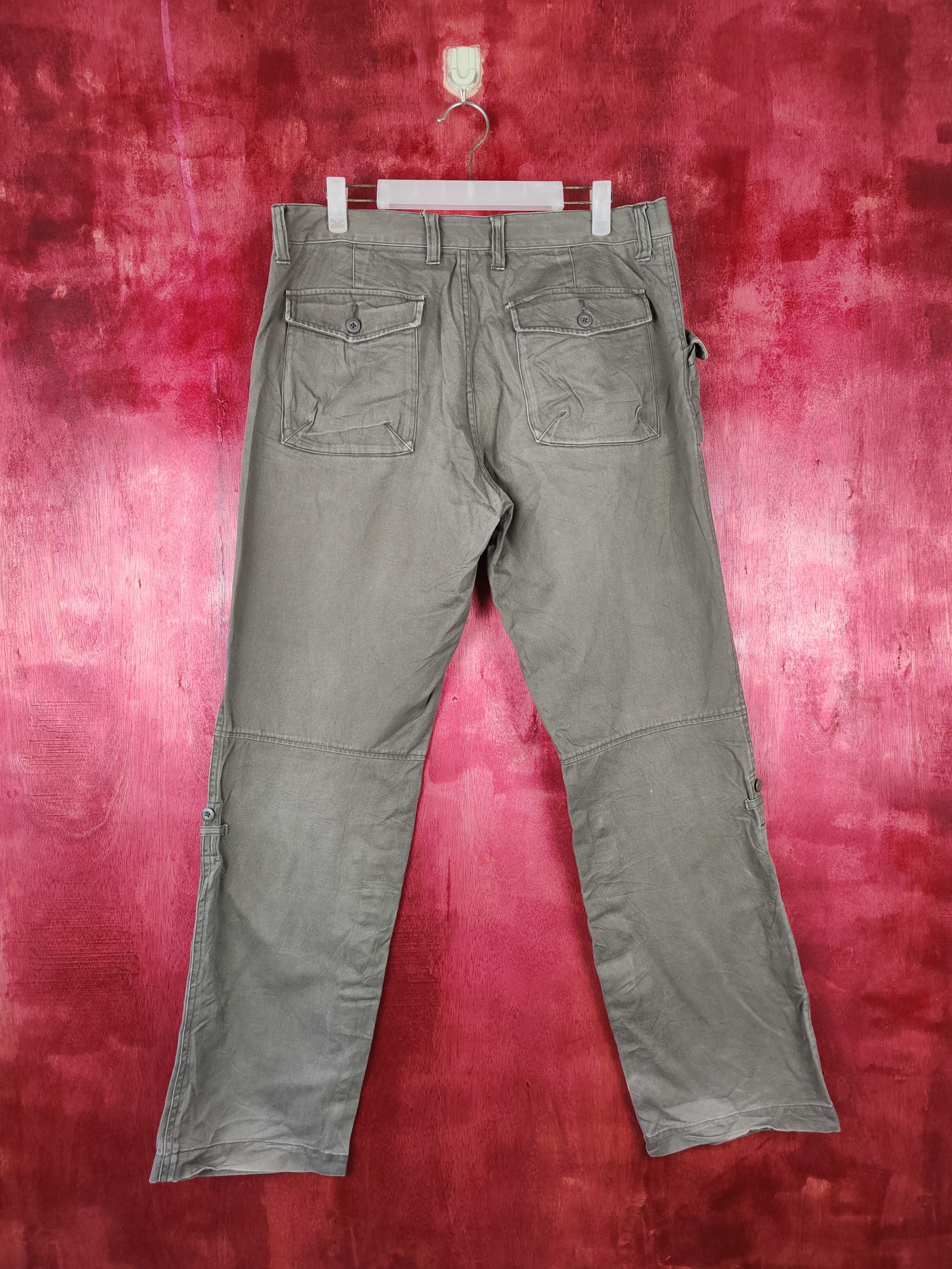 Japanese Brand DL Uniqlo japan faded Tactical Gray cargo Pants #4547 Size US 34 / EU 50 - 8 Thumbnail