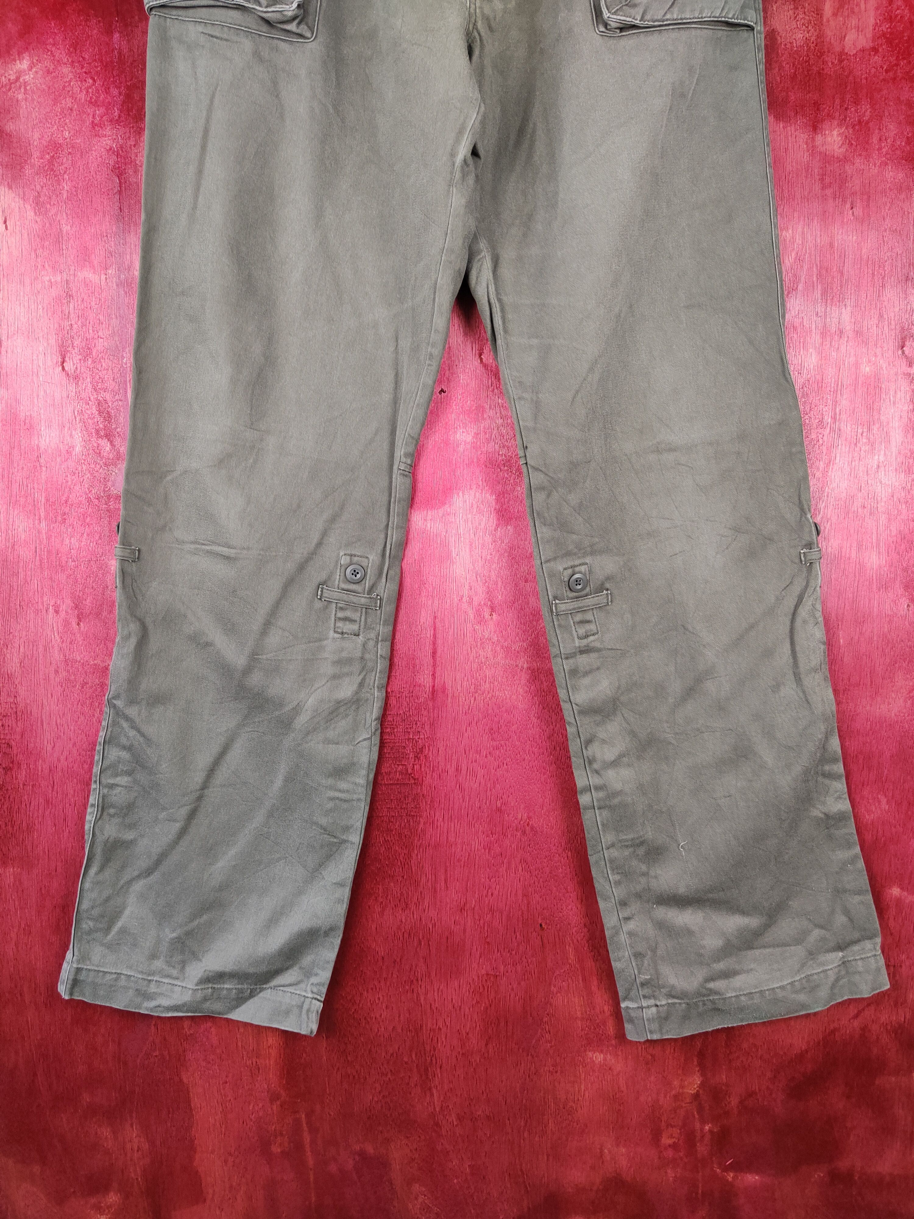 Japanese Brand DL Uniqlo japan faded Tactical Gray cargo Pants #4547 Size US 34 / EU 50 - 3 Thumbnail