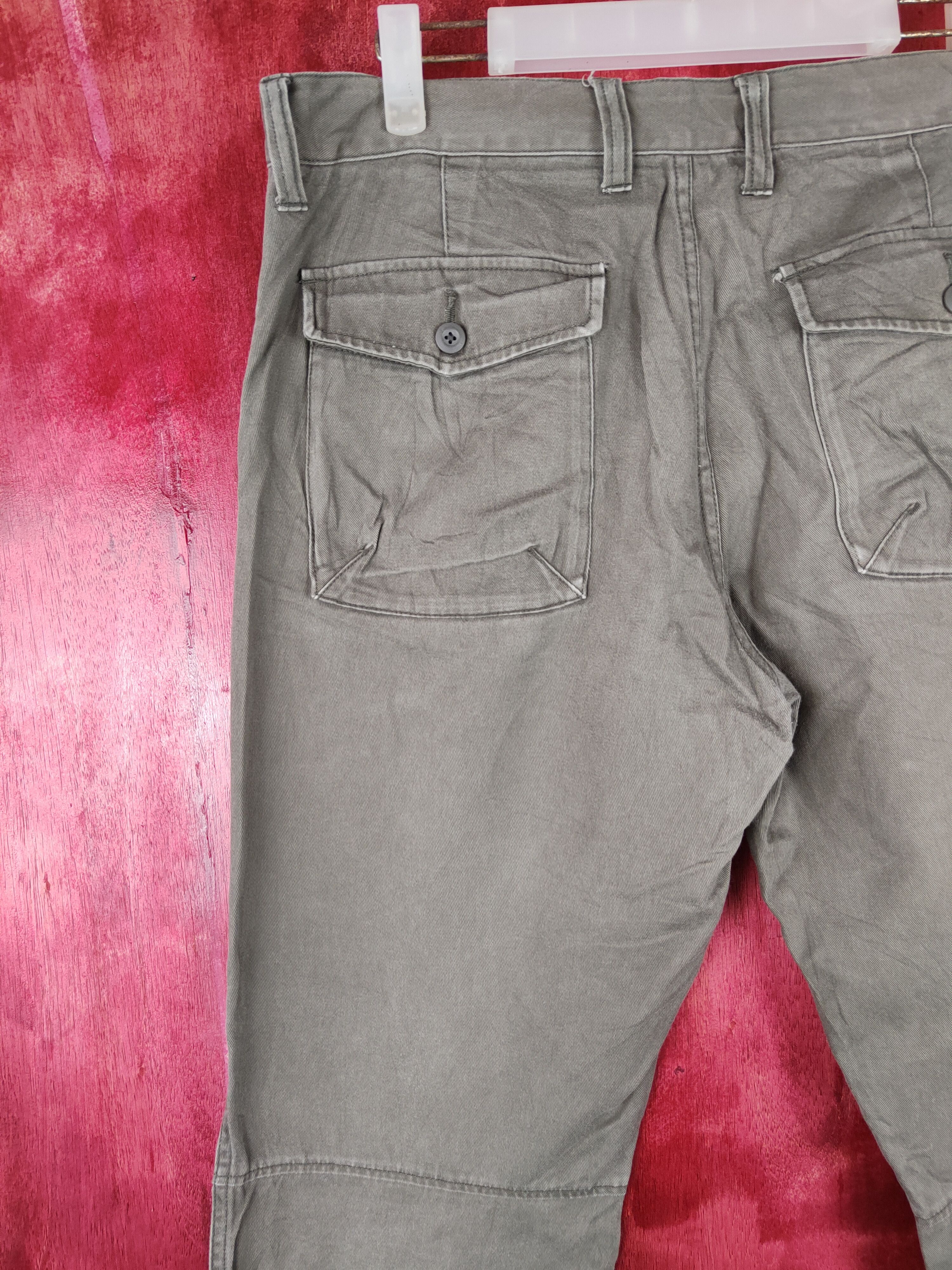 Japanese Brand DL Uniqlo japan faded Tactical Gray cargo Pants #4547 Size US 34 / EU 50 - 10 Thumbnail