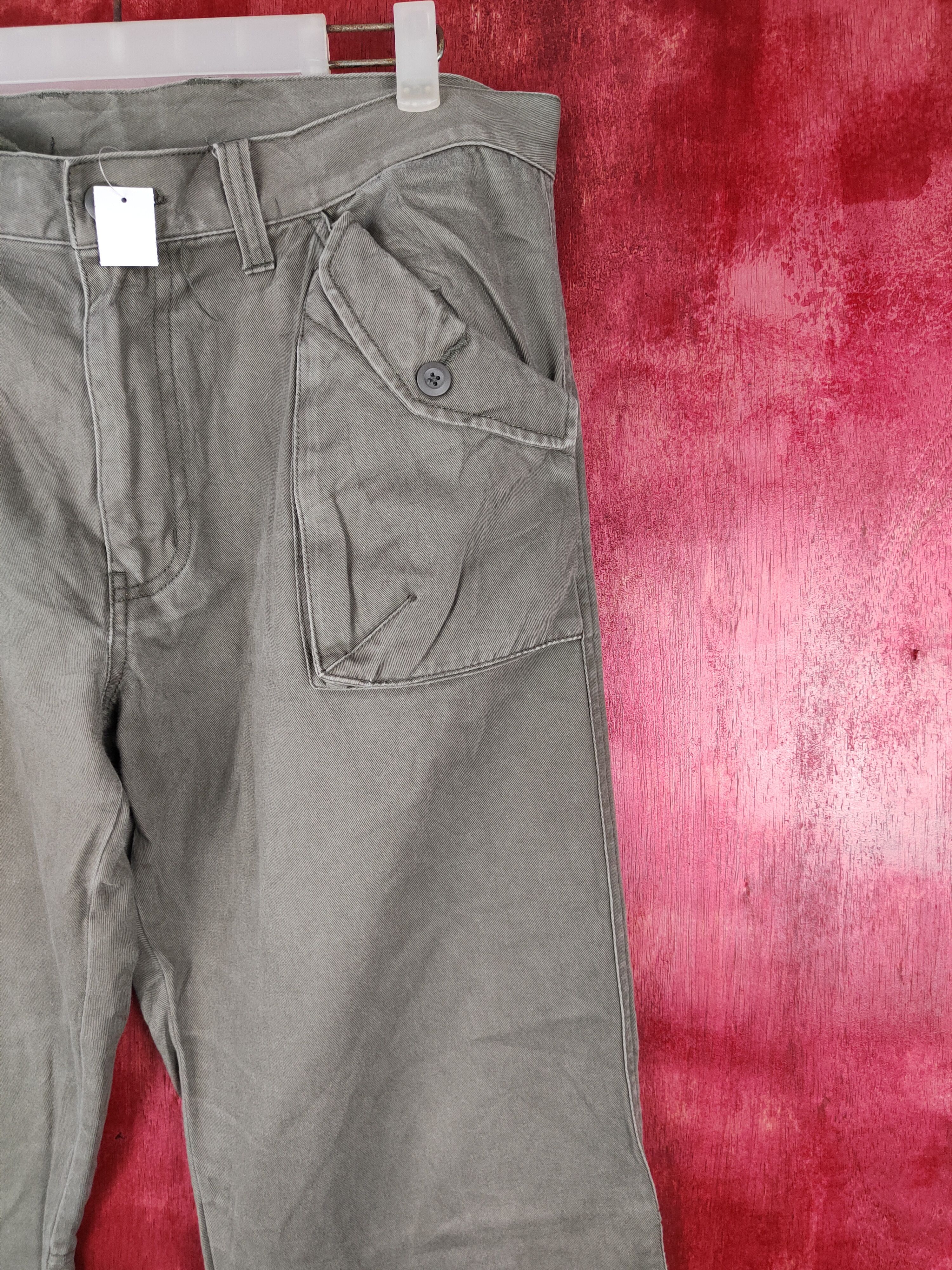 Japanese Brand DL Uniqlo japan faded Tactical Gray cargo Pants #4547 Size US 34 / EU 50 - 5 Thumbnail