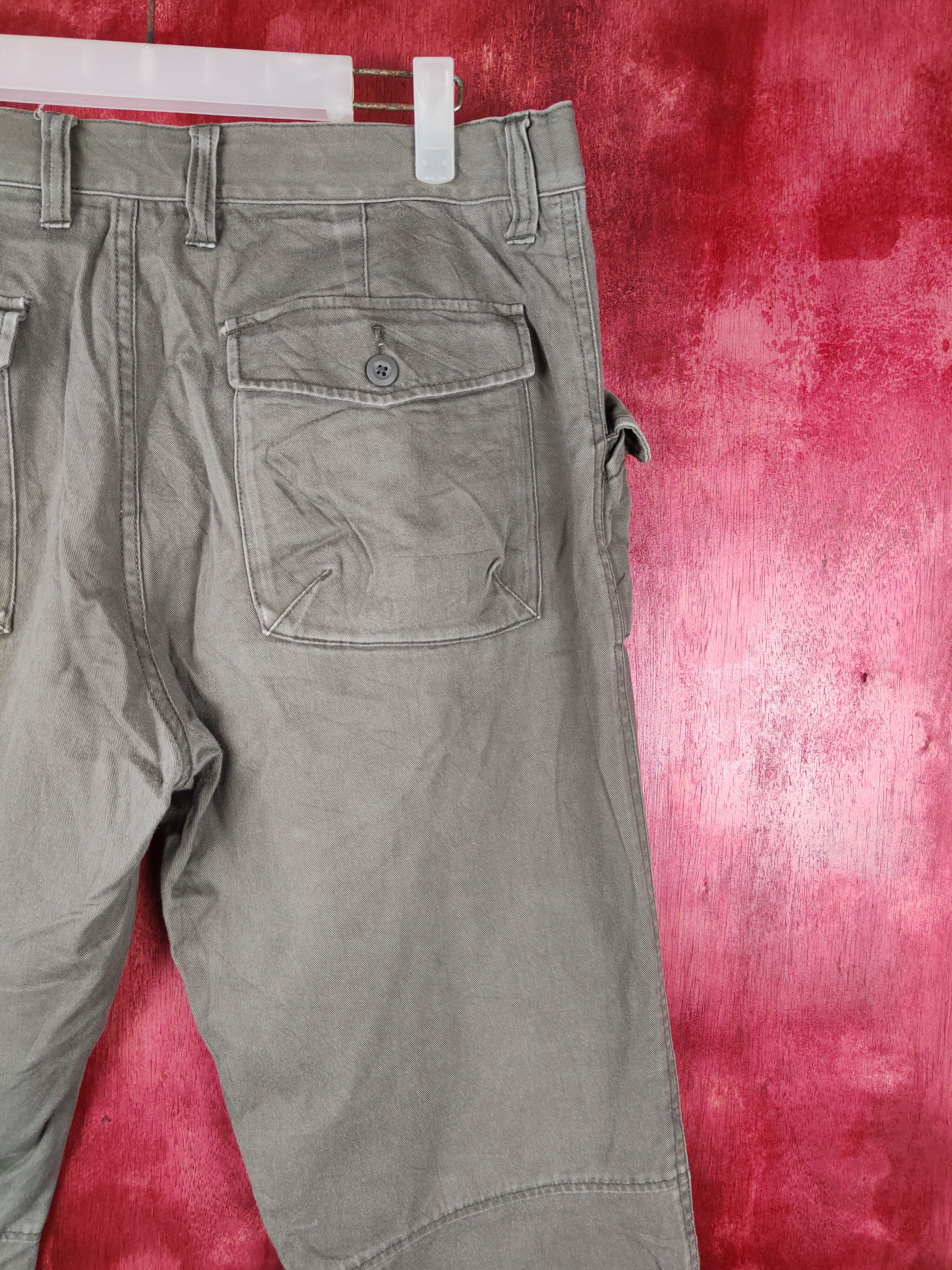 Japanese Brand DL Uniqlo japan faded Tactical Gray cargo Pants #4547 Size US 34 / EU 50 - 9 Thumbnail