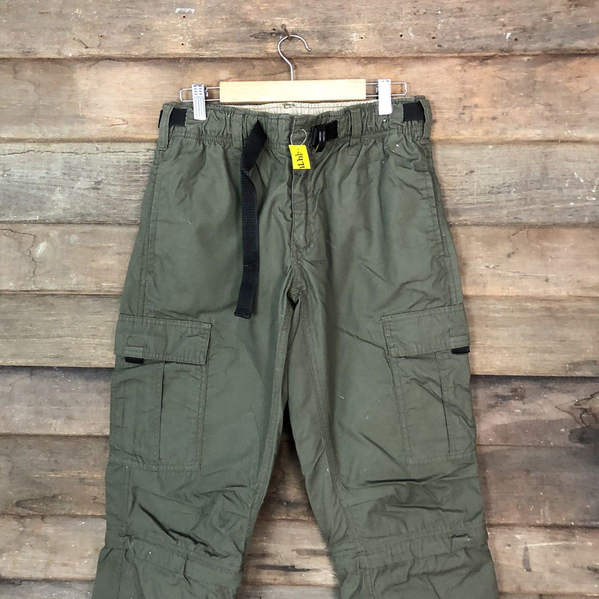 Japanese Brand Anti label hiking track multi pocket Green Cargo Pants #4471 Size US 30 / EU 46 - 2 Thumbnail