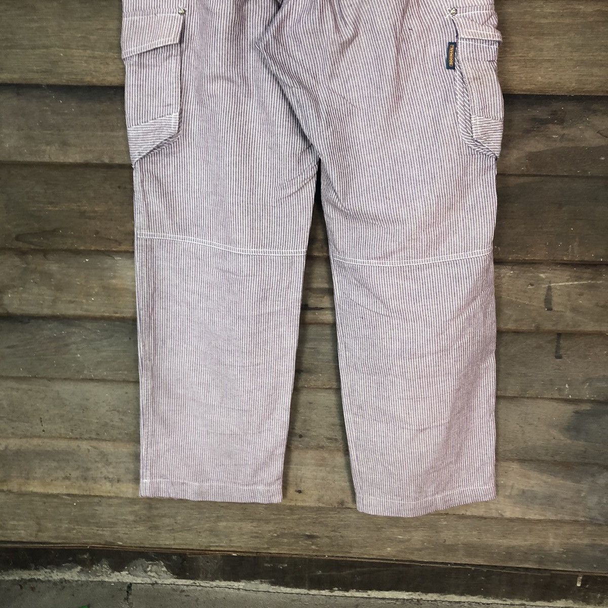 Japanese Brand Dogman Purple stripe multi pocket tactical Cargo Pants #5448 Size US 33 - 12 Thumbnail
