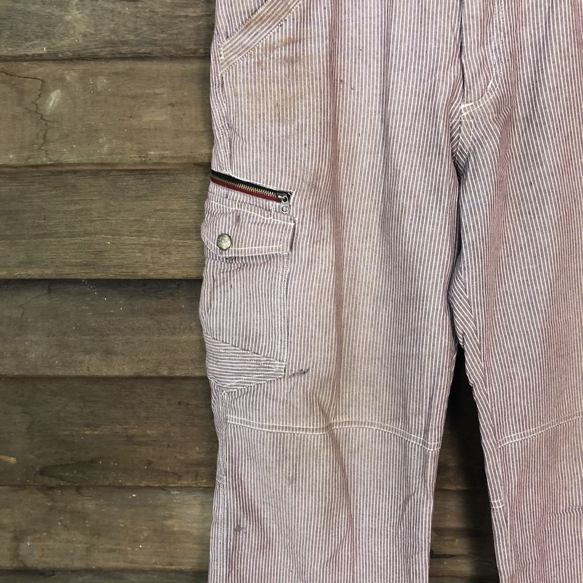 Japanese Brand Dogman Purple stripe multi pocket tactical Cargo Pants #5448 Size US 33 - 6 Thumbnail