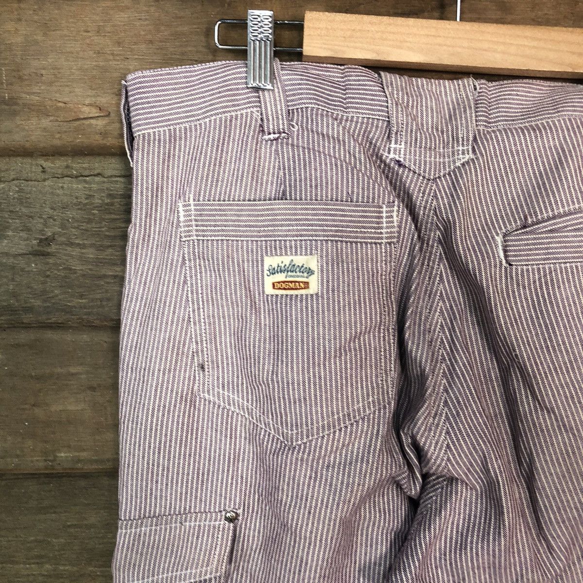 Japanese Brand Dogman Purple stripe multi pocket tactical Cargo Pants #5448 Size US 33 - 13 Thumbnail