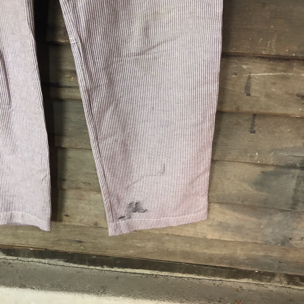 Japanese Brand Dogman Purple stripe multi pocket tactical Cargo Pants #5448 Size US 33 - 9 Thumbnail