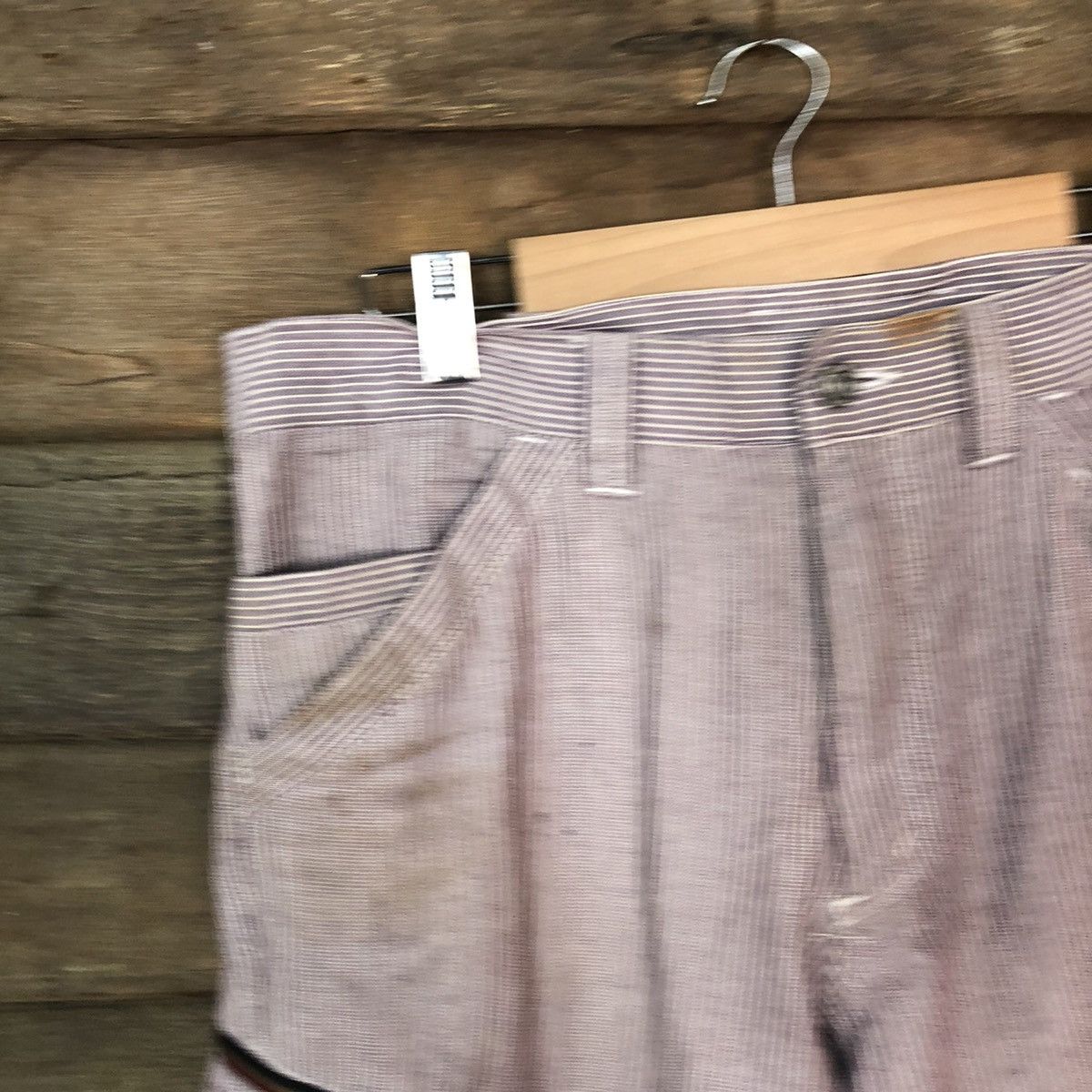 Japanese Brand Dogman Purple stripe multi pocket tactical Cargo Pants #5448 Size US 33 - 4 Thumbnail