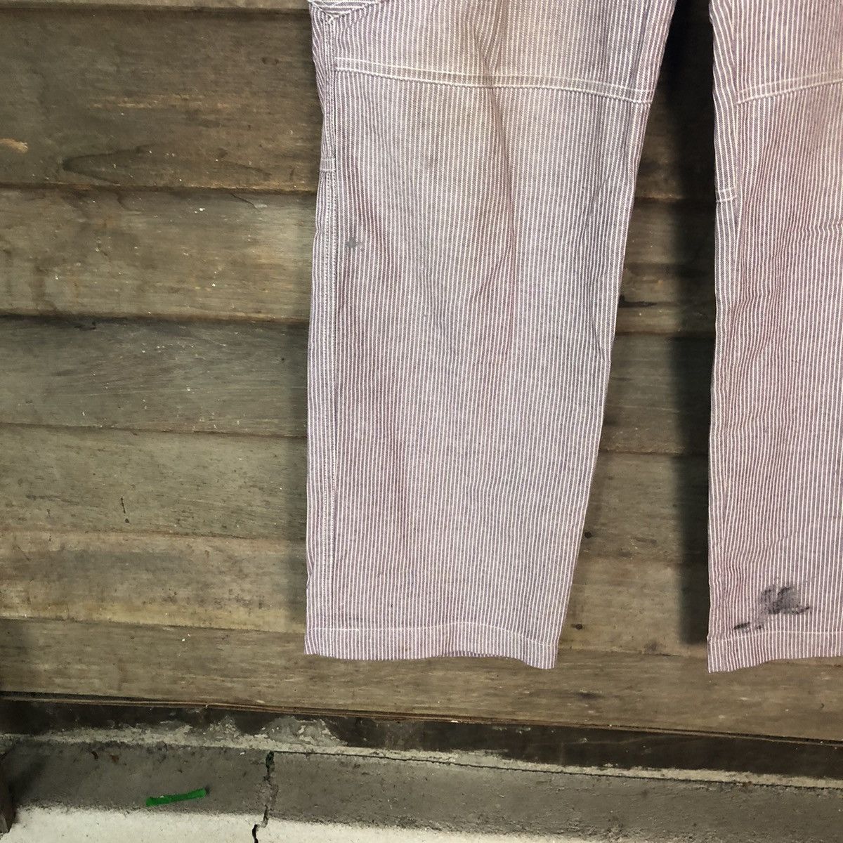 Japanese Brand Dogman Purple stripe multi pocket tactical Cargo Pants #5448 Size US 33 - 8 Thumbnail