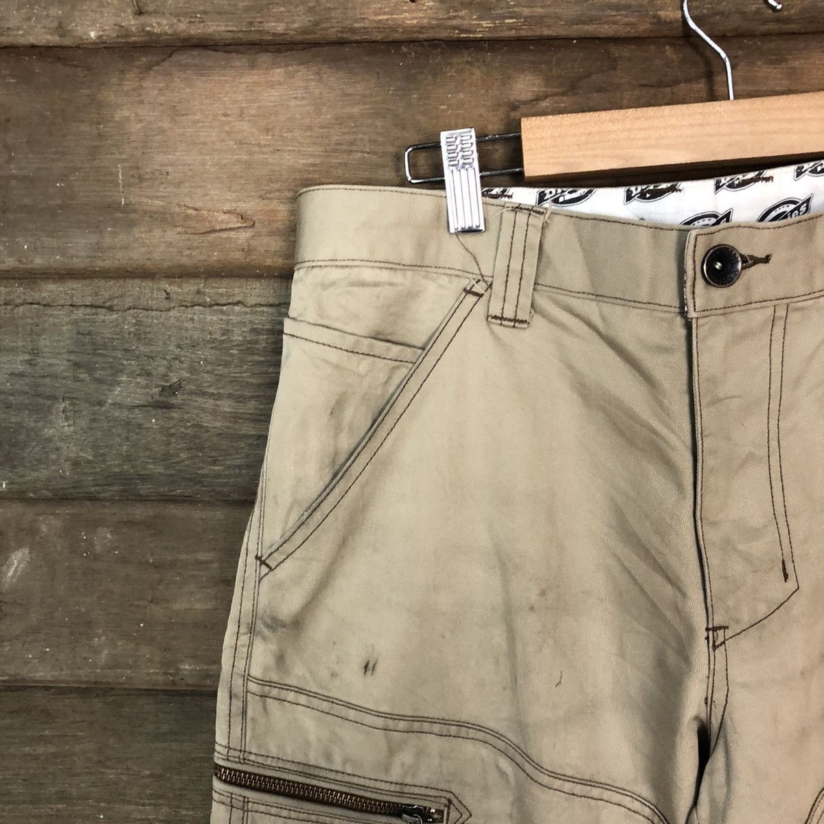 Dickies Dickies Brown dirty thrashed utility Cargo Pants #6905 Size US 31 - 4 Thumbnail
