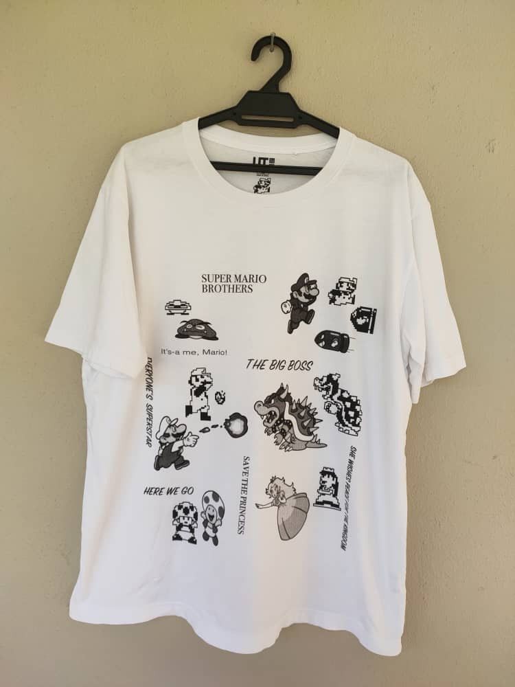 Cartoon Network Uniqlo Mario Big Print T Size US XL / EU 56 / 4 - 1 Thumbnail