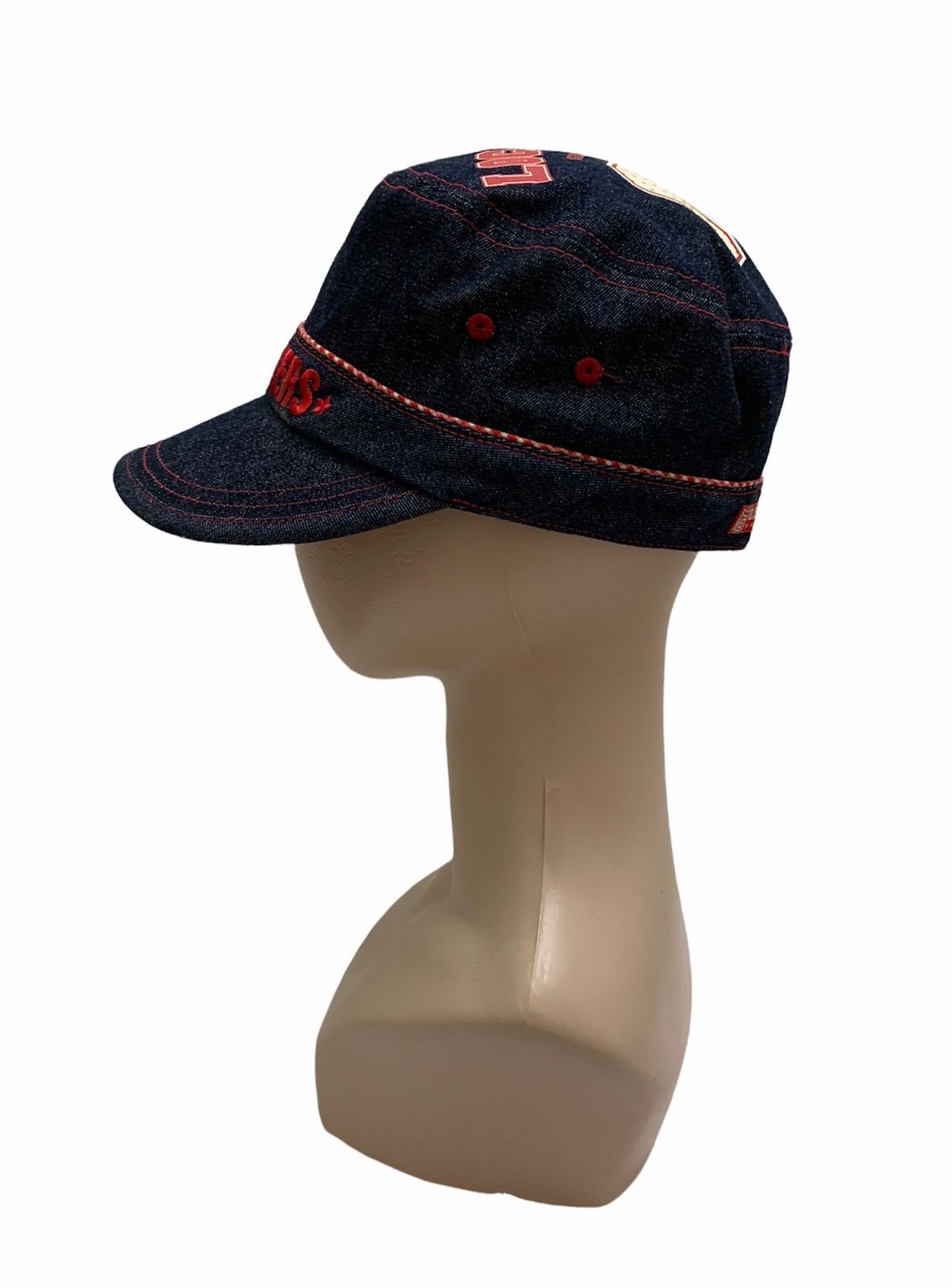 Beauty Beast × Hysteric Glamour × Japanese Brand ❤️‍🔥SENDOFFERS❤️‍🔥 90s Daisy Lovers Loco Girl Denim Cap Size ONE SIZE - 4 Thumbnail