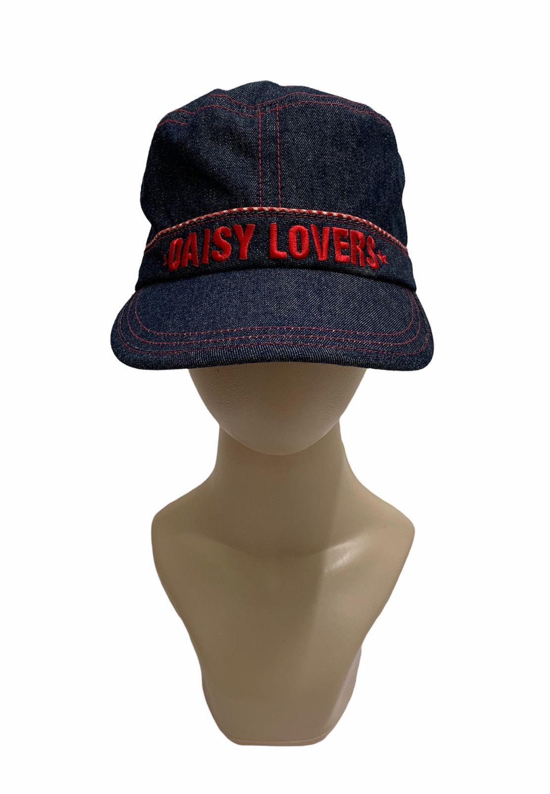 Beauty Beast × Hysteric Glamour × Japanese Brand ❤️‍🔥SENDOFFERS❤️‍🔥 90s Daisy Lovers Loco Girl Denim Cap Size ONE SIZE - 2 Thumbnail