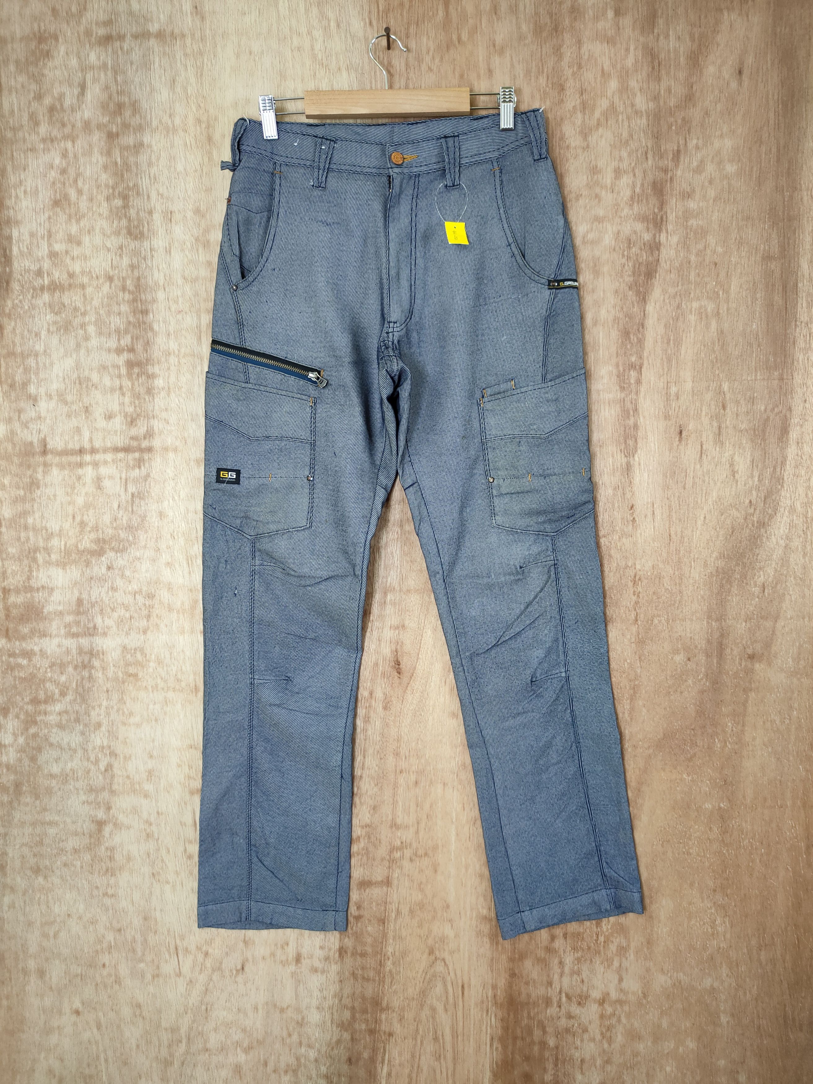 Japanese Brand DLL G-Ground stripe tactical cargo pants #46-281 Size US 30 / EU 46 - 1 Thumbnail