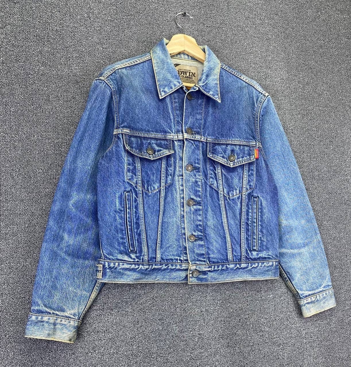 Edwin Vintage Edwin US Classic Truckers Denim Jacket Size US M / EU 48-50 / 2 - 2 Thumbnail