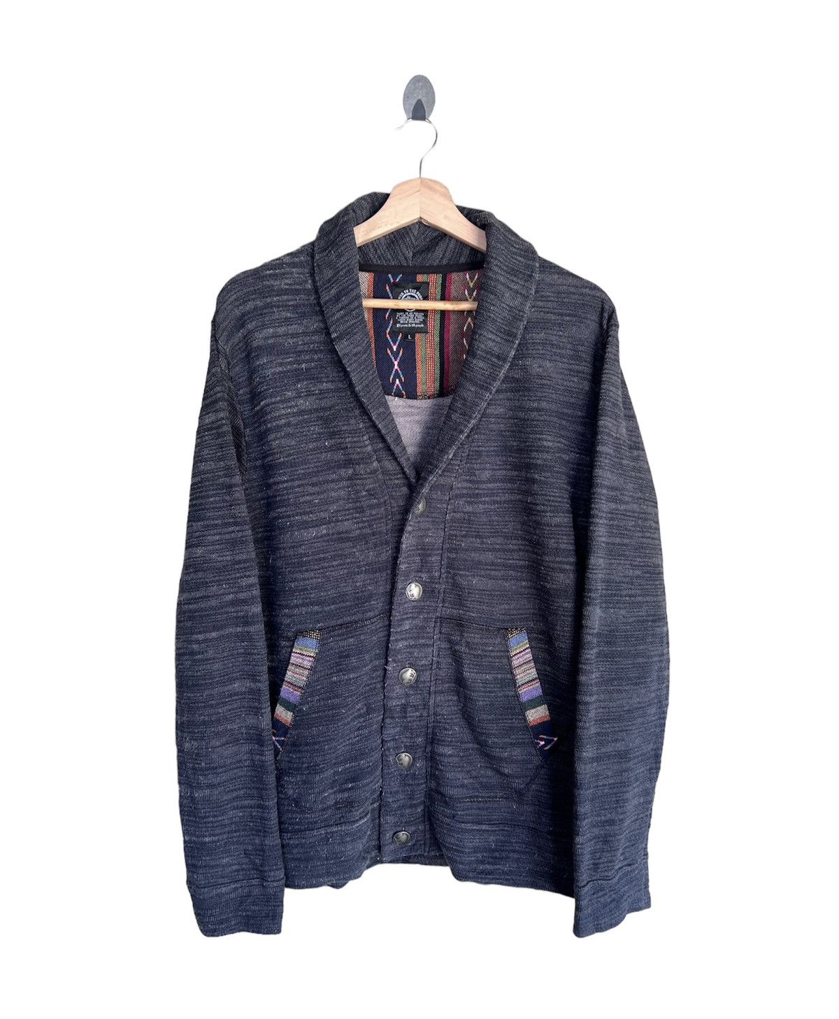 Japanese Brand Japanese Brand Culture Mix Cardigan Jacket Size US M / EU 48-50 / 2 - 1 Thumbnail