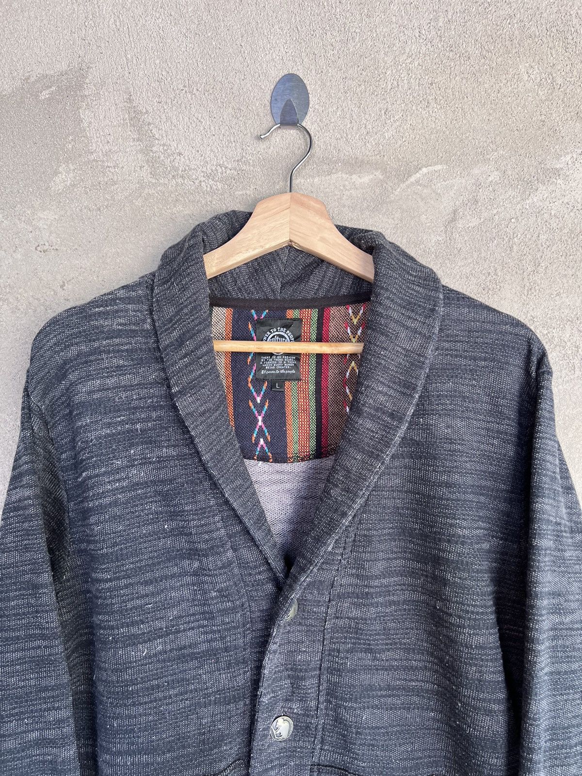 Japanese Brand Japanese Brand Culture Mix Cardigan Jacket Size US M / EU 48-50 / 2 - 3 Thumbnail